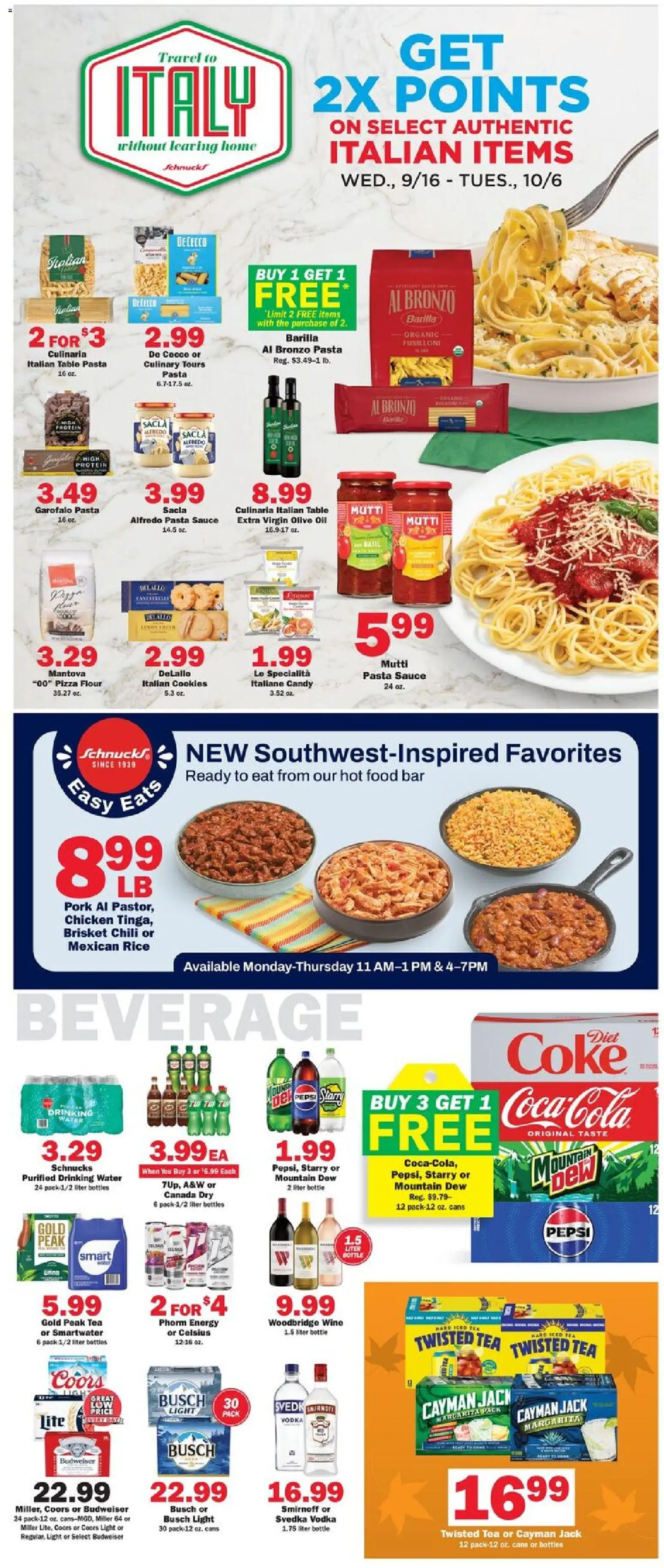 Schnucks Weekly Ad - valid from 09/30/2026 | Page: 3 | Products: Pork, Rice, Vodka, Sauce