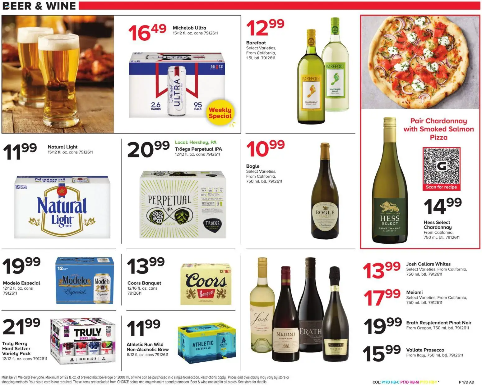 Giant Weekly Ad - valid from 09/18/2026 | Page: 19 | Products: Pizza, Wine, Prosecco, Salmon