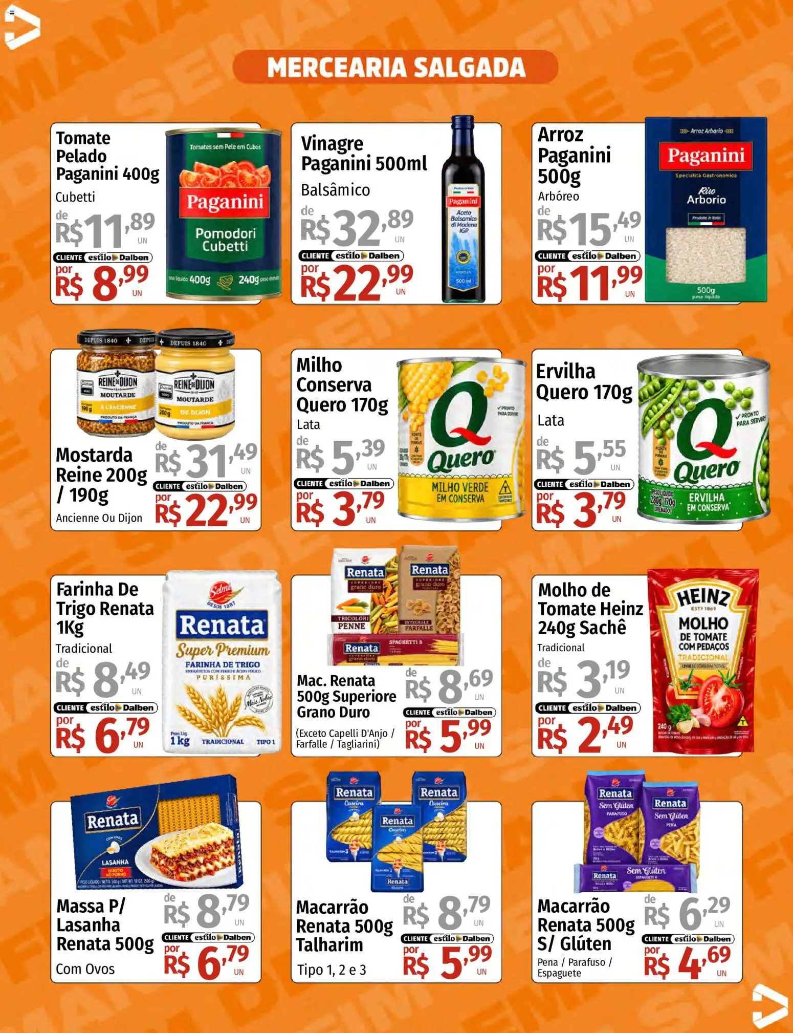 Supermercado Dalben Folheto - válido de 25/09/2026 | Página: 7 | Produtos: Forno, Talharim, Farinha, Lasanha