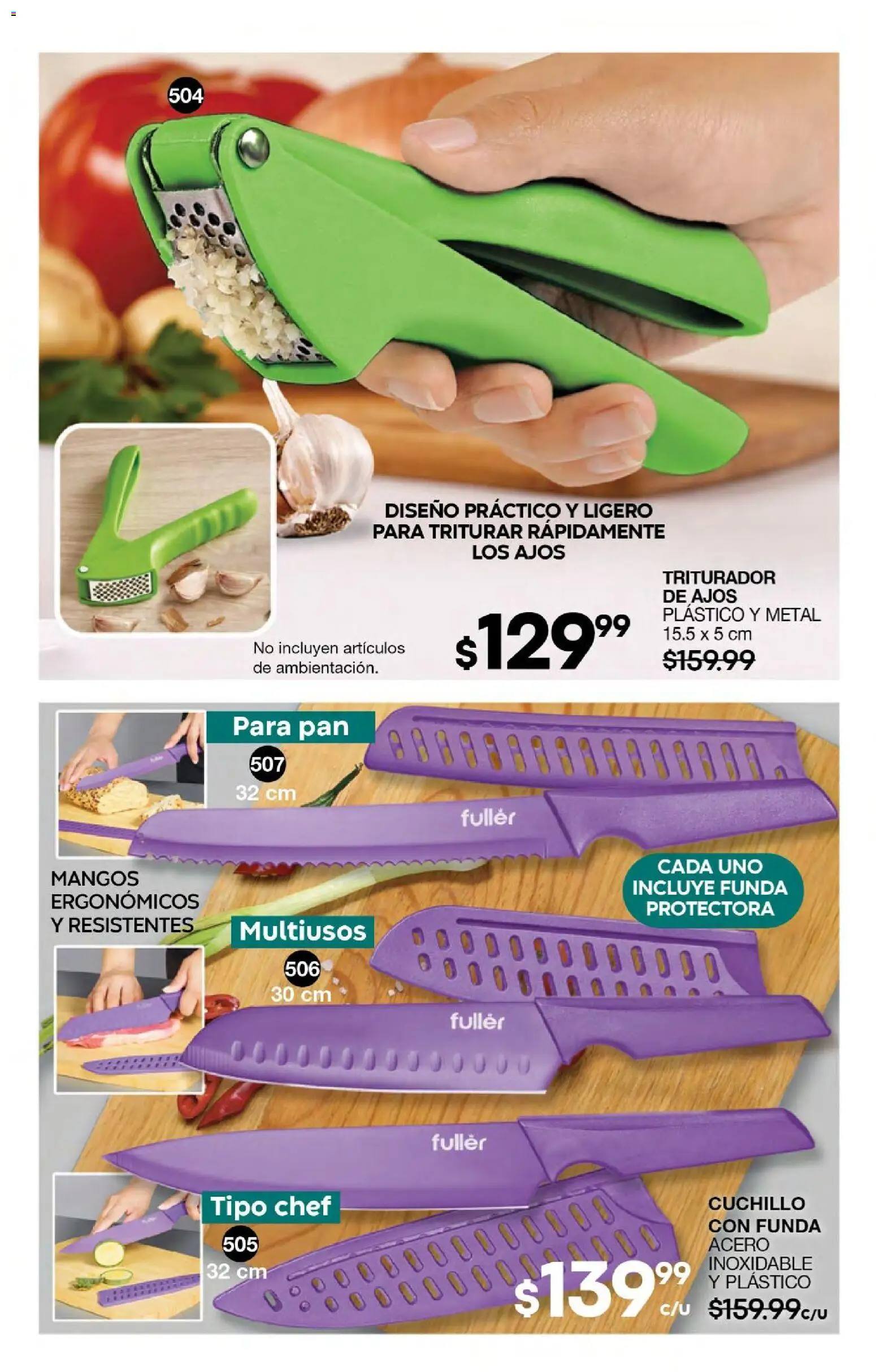 Nuevas ofertas de Fuller válidas en toda la República Mexicana desde el 24.06.2026. ¡Encuentra las mejores ofertas en Fuller campaña 6 2026! | Página: 109 | Productos: Pan, Funda, Cuchillo