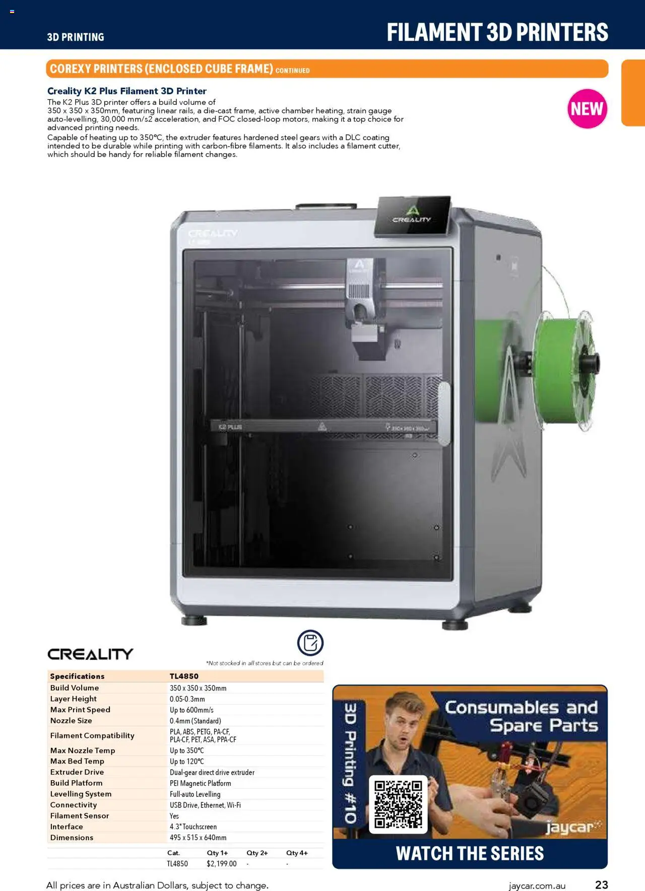Jaycar catalogue - valid from 09/07/2025 | Page: 23 | Products: Watch, Printer, Usb, Bed