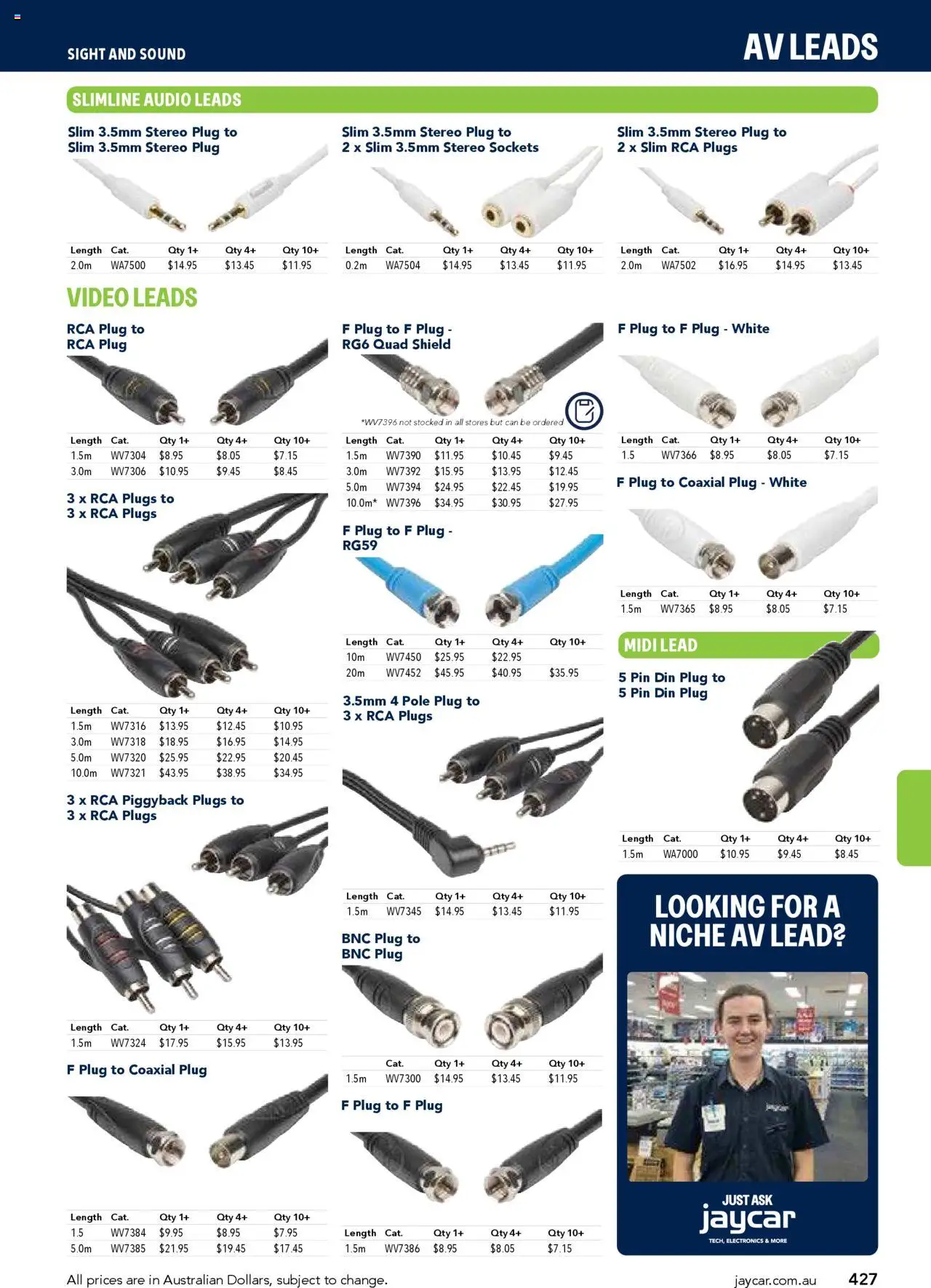 Jaycar catalogue - valid from 09/07/2025 | Page: 427 | Products: Audio, Stereo, Video