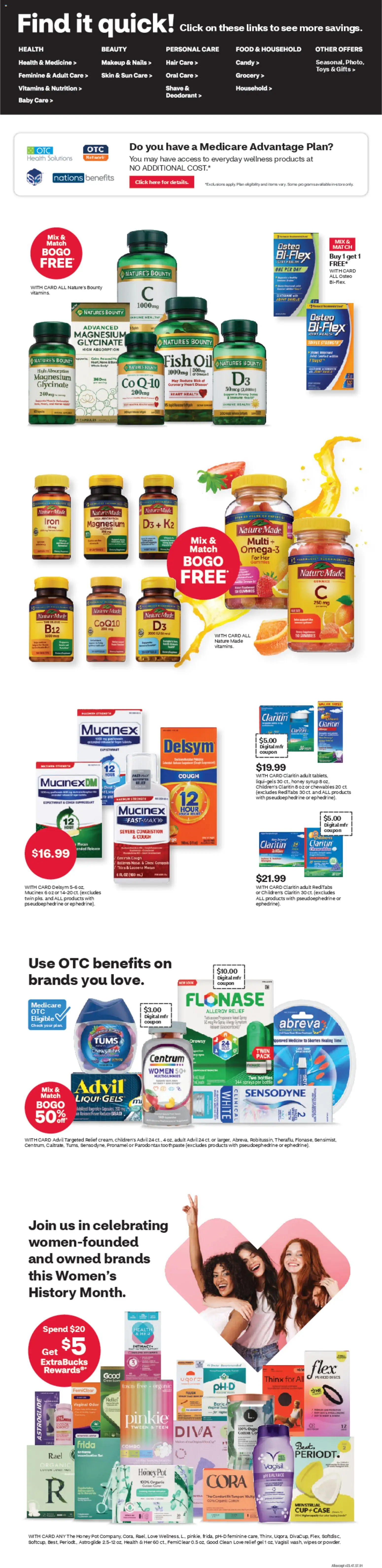 CVS Pharmacy Weekly Ad - FL - valid from 08.03.2026 | Page: 5 | Products: Fish Oil, Deodorant, Toothpaste, Iron