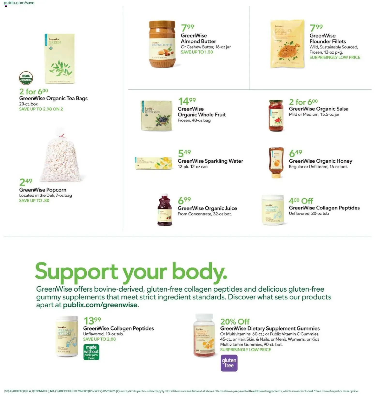 Publix Weekly Ad - valid from 06.05.2026 | Page: 10 | Products: Multivitamin, Box, Tea, Bag