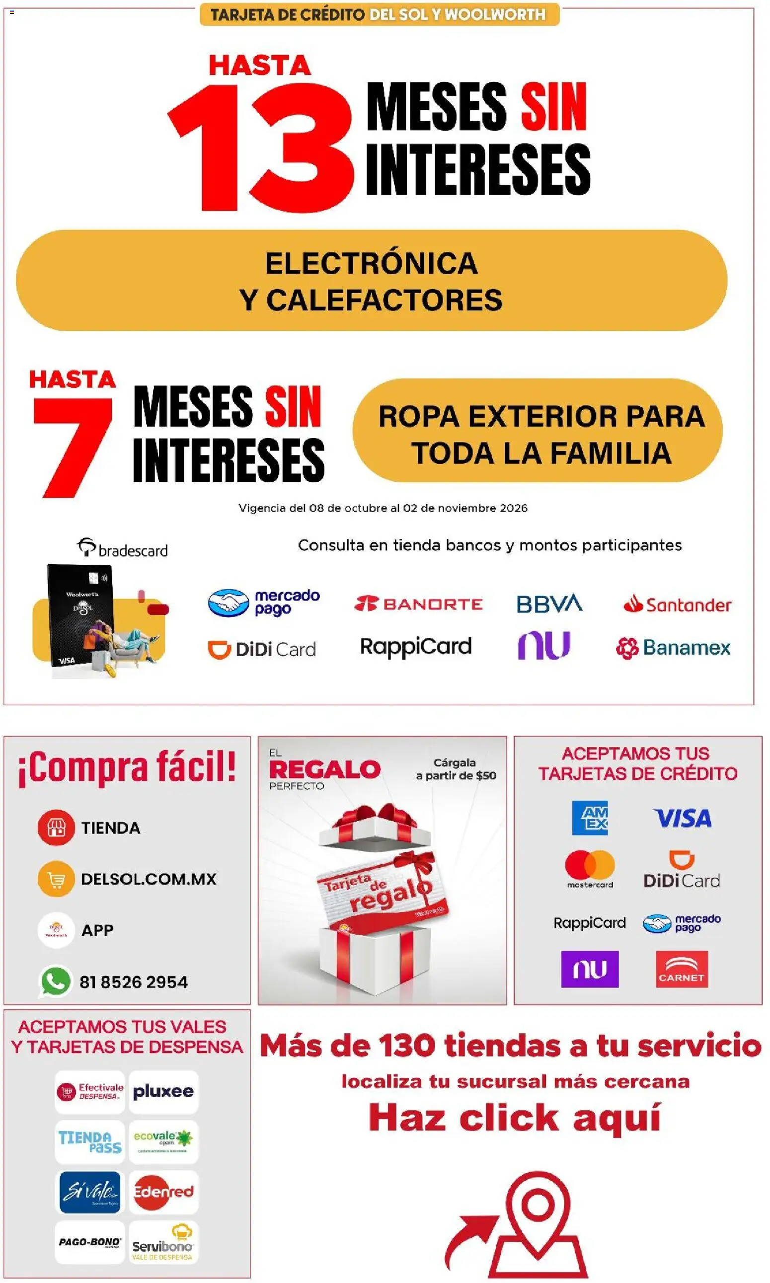 Nuevas ofertas de Del Sol y Woolworth válidas en toda la República Mexicana desde el 08/10/2026. ¡Encuentra las mejores ofertas en Del Sol y Woolworth - Feliz NaviDar y Compartir! | Página: 60