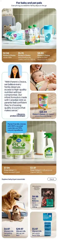 Preview of Pure Balance duck tenders 400 g, Pure Balance duck tenders from shop Walmart valid from Jul 2, 2026 | Page: 9 | Products: Bed, Milk