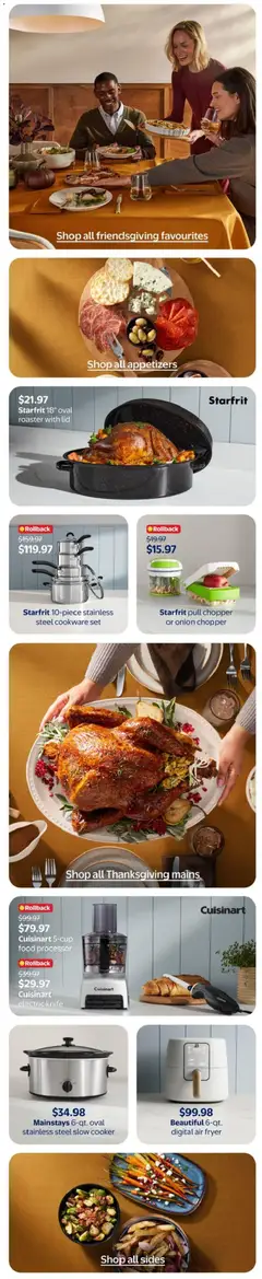 Preview of Beautiful 6-qt. digital air fryer, Beautiful 6-qt. digital air fryer from shop Walmart valid from Sep 10, 2026 | Page: 8 | Products: Slow cooker, Cookware set, Appetizers, Food