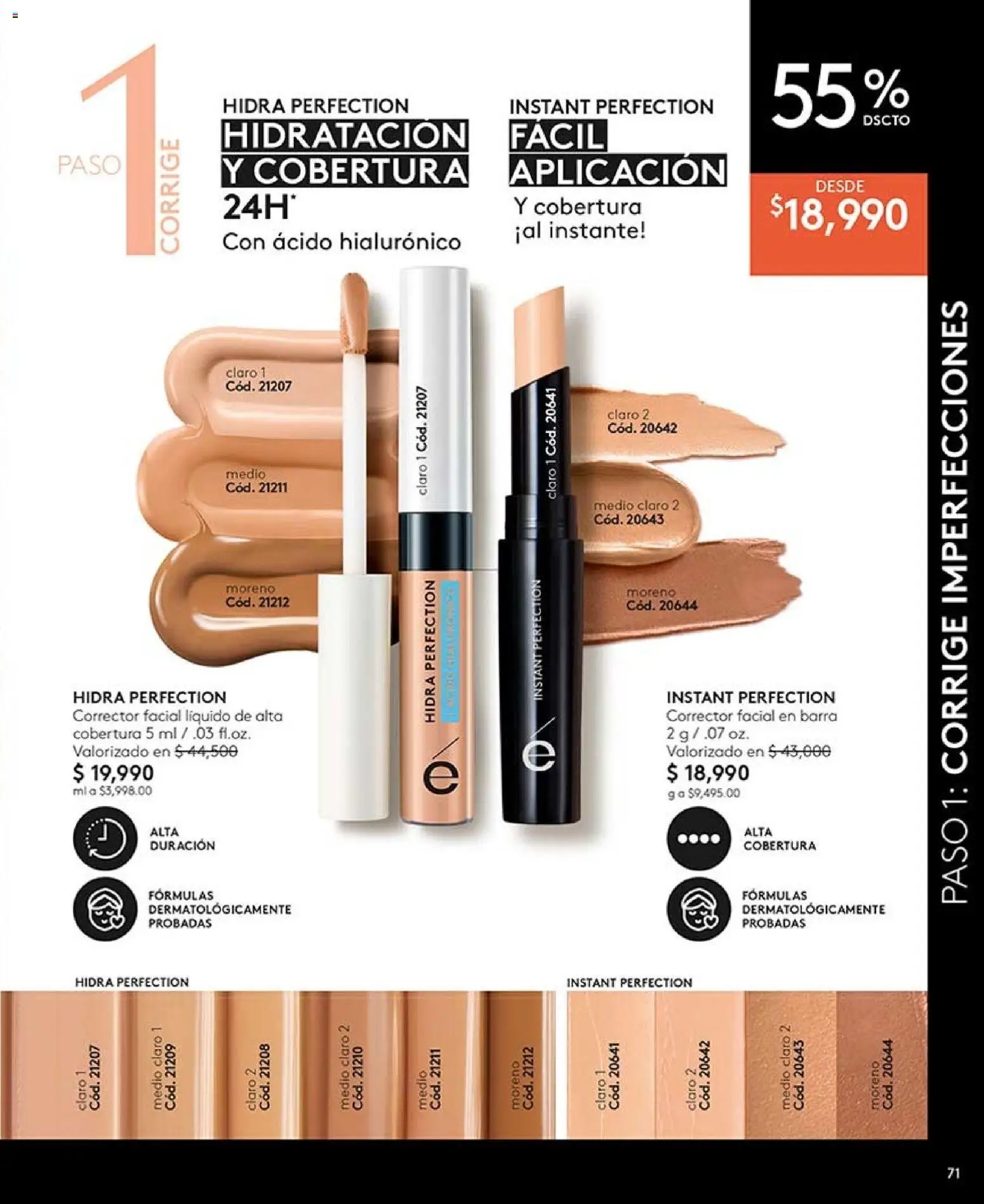 Ésika revista - valida desde el 28/08/2026 | Página: 71 | Productos: Corrector