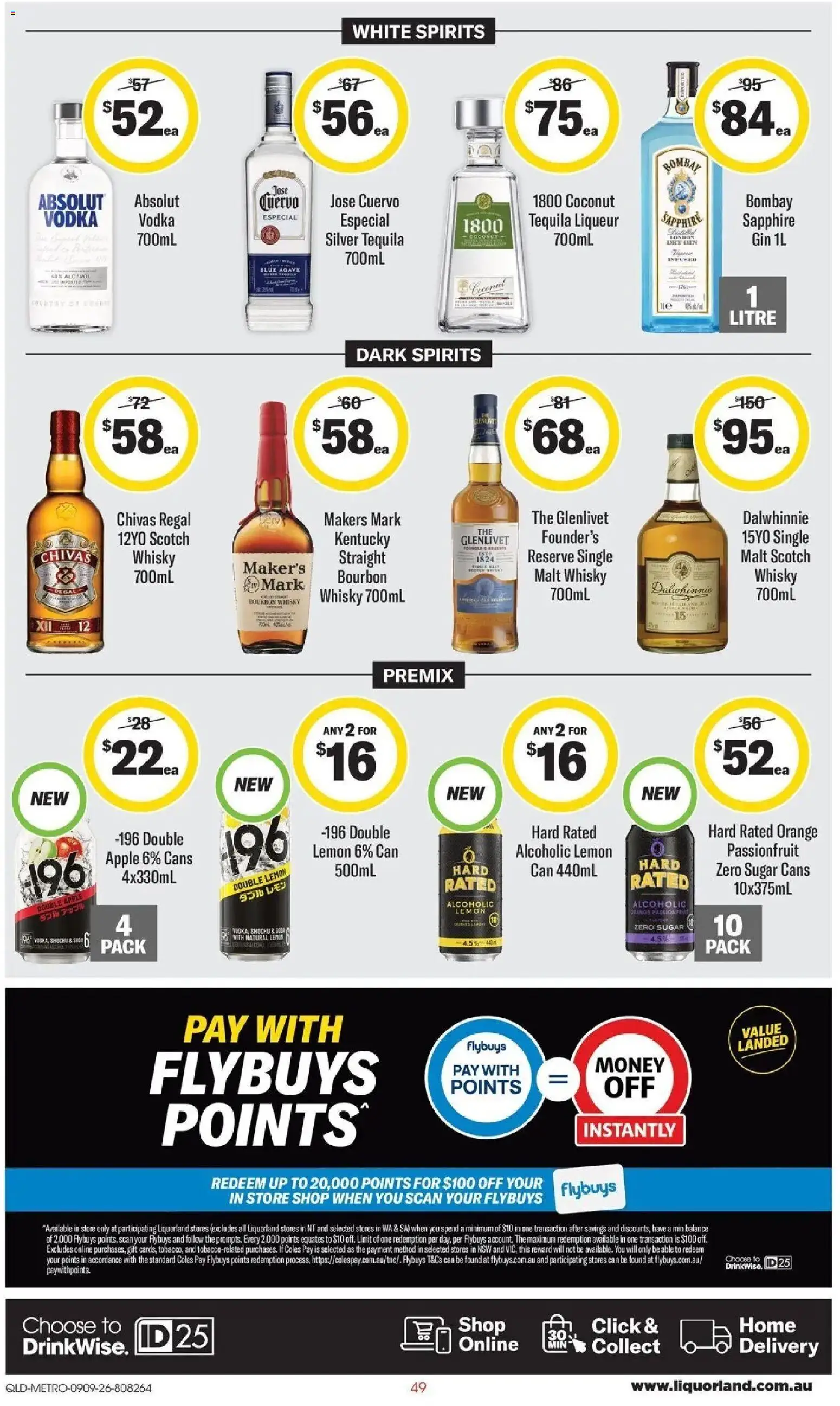 ﻿Coles catalogue valid from 09/09/2026 > Online Australia | Page: 49 | Products: Agave, Tequila, Sugar, Coconut