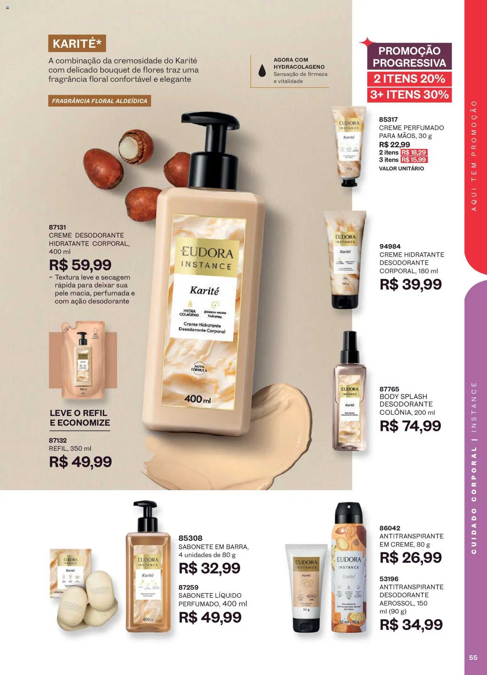 Eudora Folheto - válido de 05/08/2026 | Página: 58 | Produtos: Colágeno, Fragrância, Desodorante, Creme