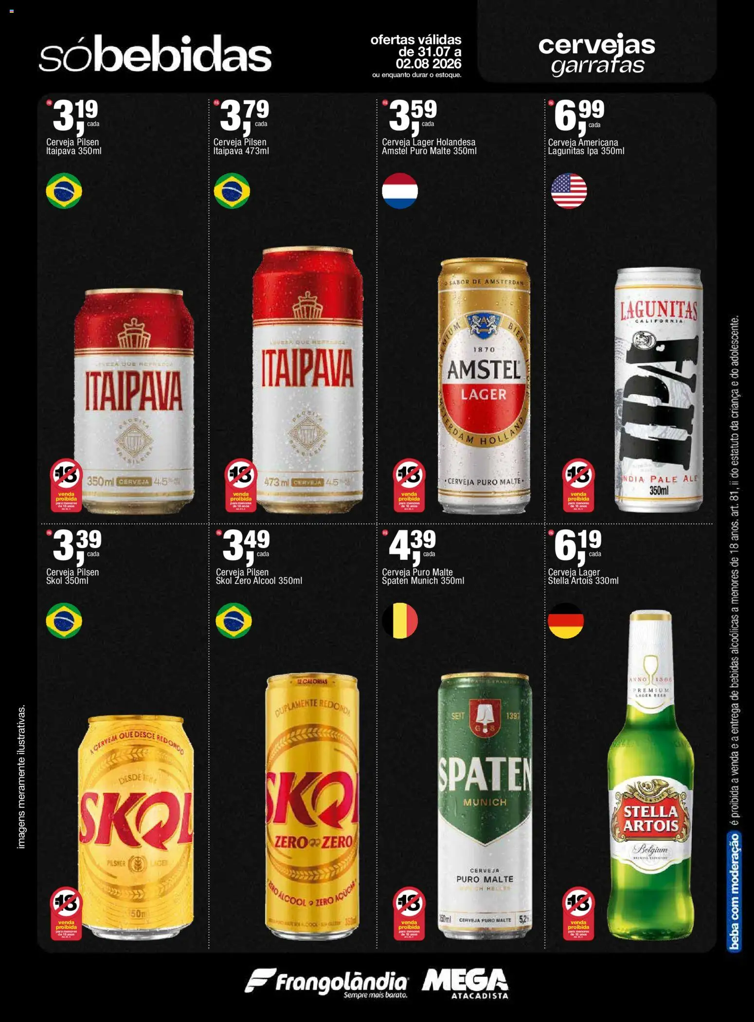 Frangolândia Folheto - válido de 31/07/2026 | Página: 2 | Produtos: Cerveja, Açúcar