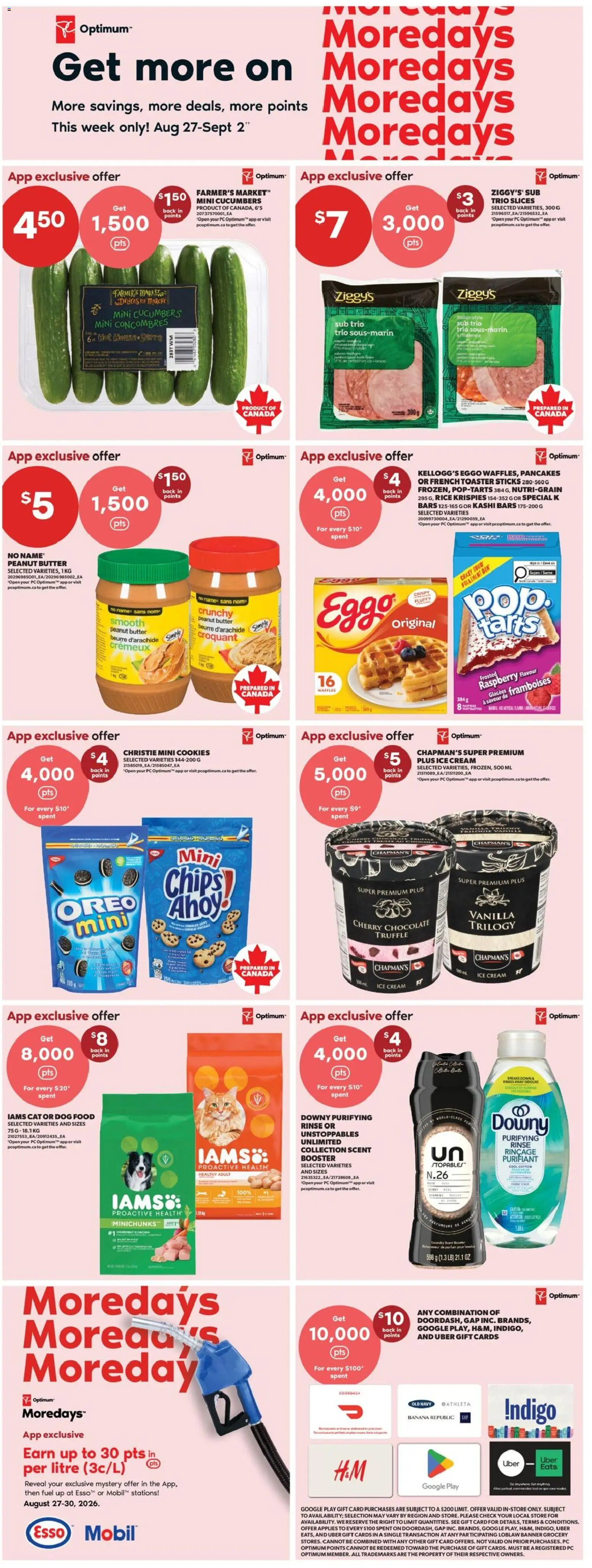 Real Canadian Superstore flyer valid from Aug 27, 2026 | Page: 7 | Products: Oreo, Vanilla, Butter, Chocolate