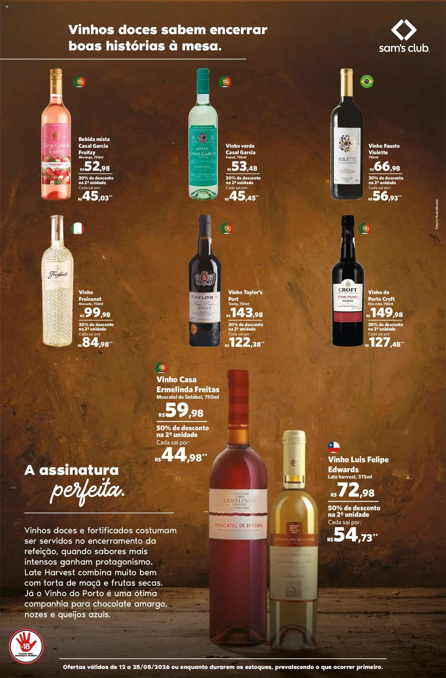 Sam's Club Folheto - válido de 12.05.2026 | Página: 4 | Produtos: Chocolate, Vinho, Doces, Nozes
