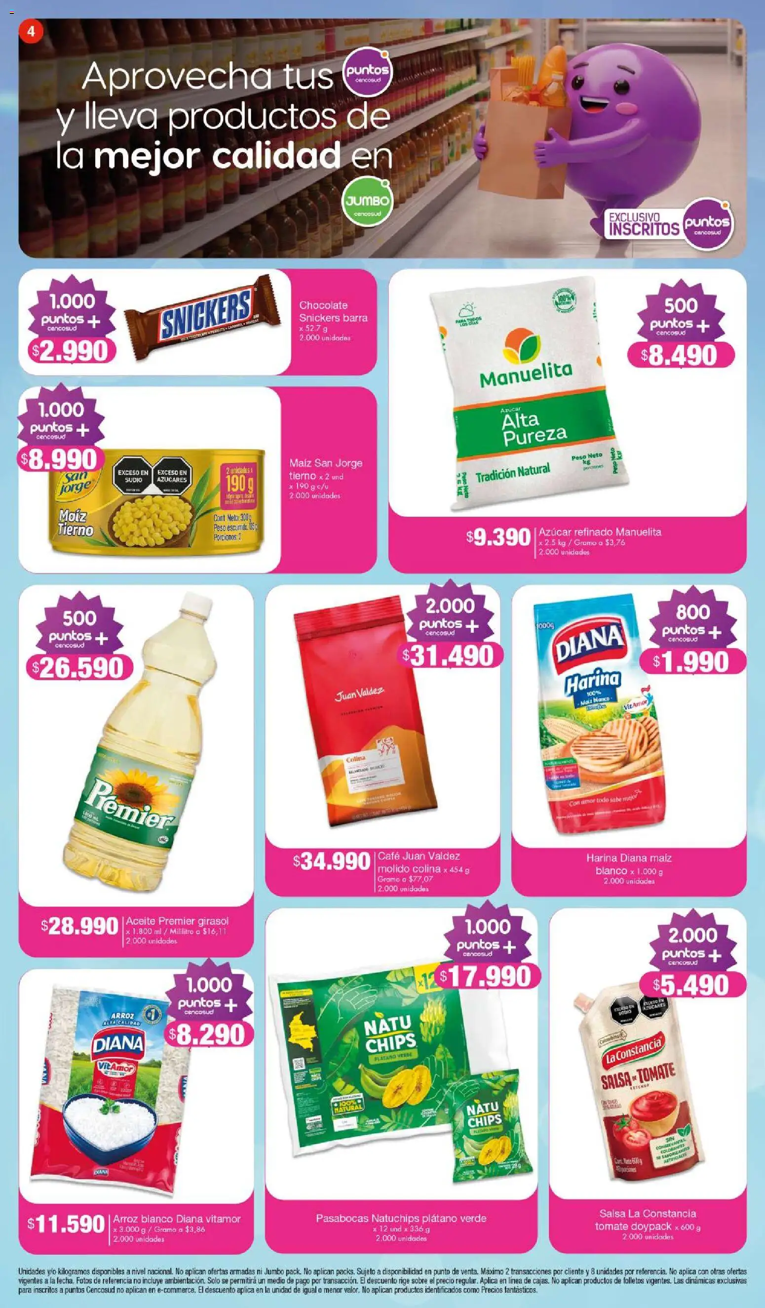 Jumbo revista - valida desde el 27/08/2026 | Página: 4 | Productos: Arroz, Peso, Sobre, Maiz