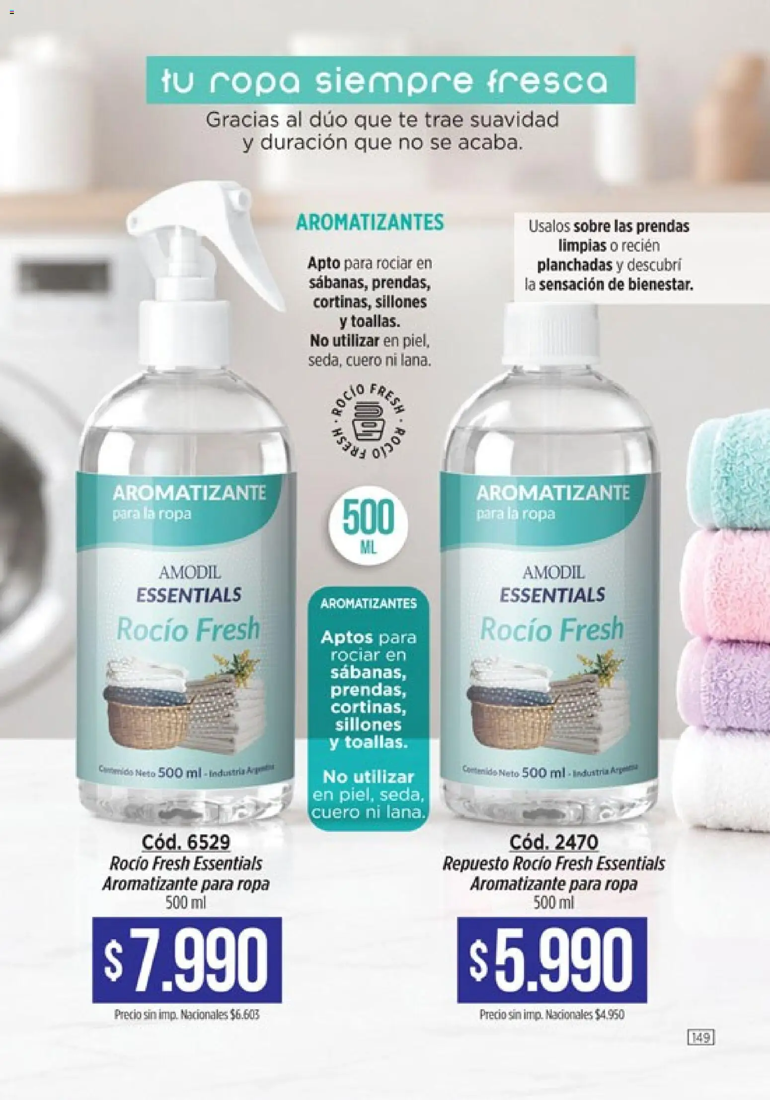 Catálogo Amodil Campaña 15 │ válido desde el 26/08/2026 | Página: 149 | Productos: Sobre, Ropa, Té