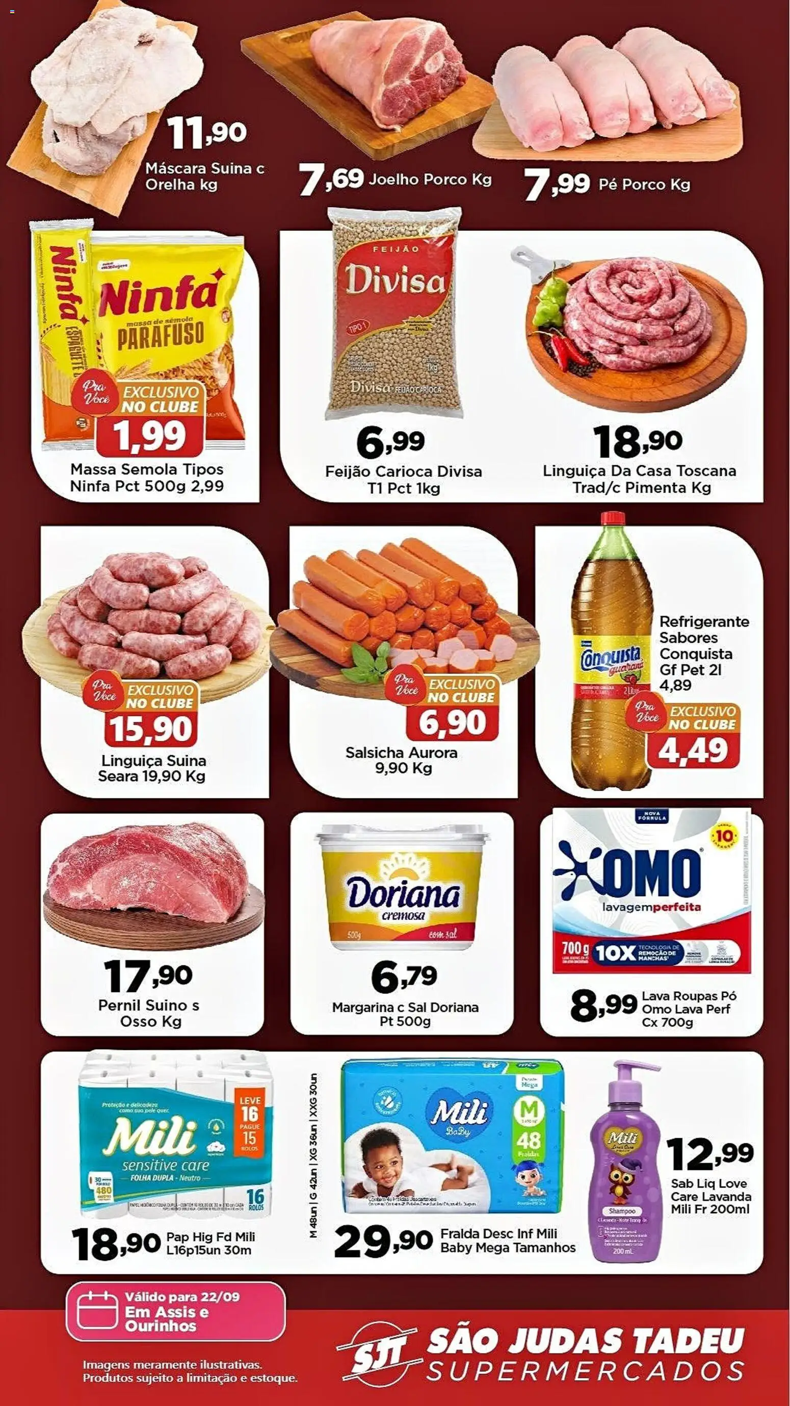 São Judas Tadeu Folheto - válido de 22/09/2026 | Página: 2 | Produtos: Feijão, Guaraná, Refrigerante, Margarina