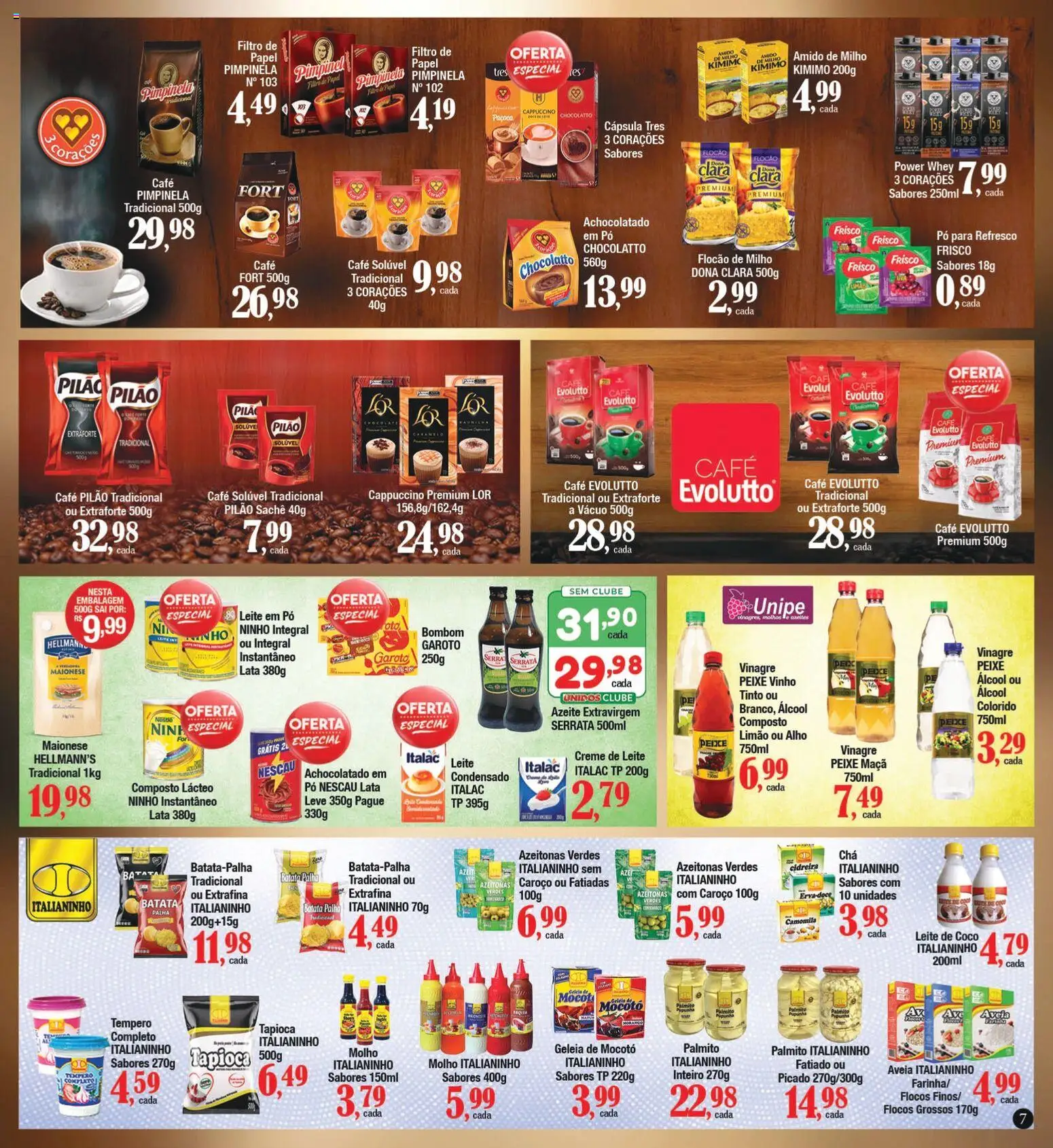 Supermercados Unidos Folheto - válido de 02.03.2026 | Página: 10 | Produtos: Vinagre, Creme de leite, Maionese, Leite em pó