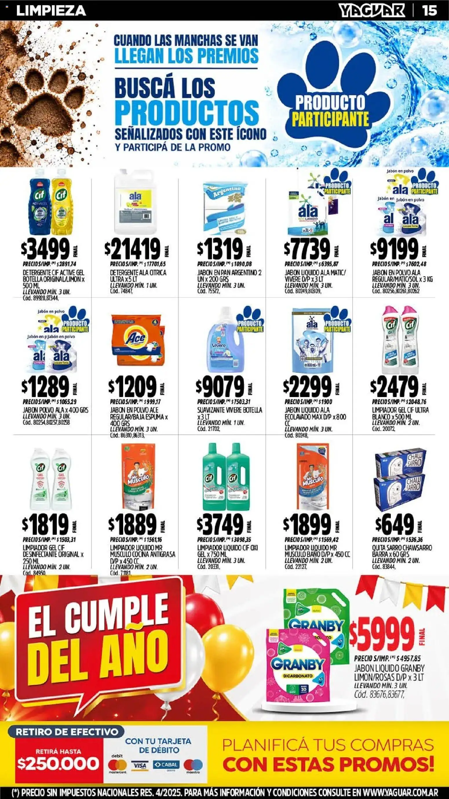 Yaguar - Oferta Semanal Mar del Plata │ válido desde el 26/10/2026 | Página: 16