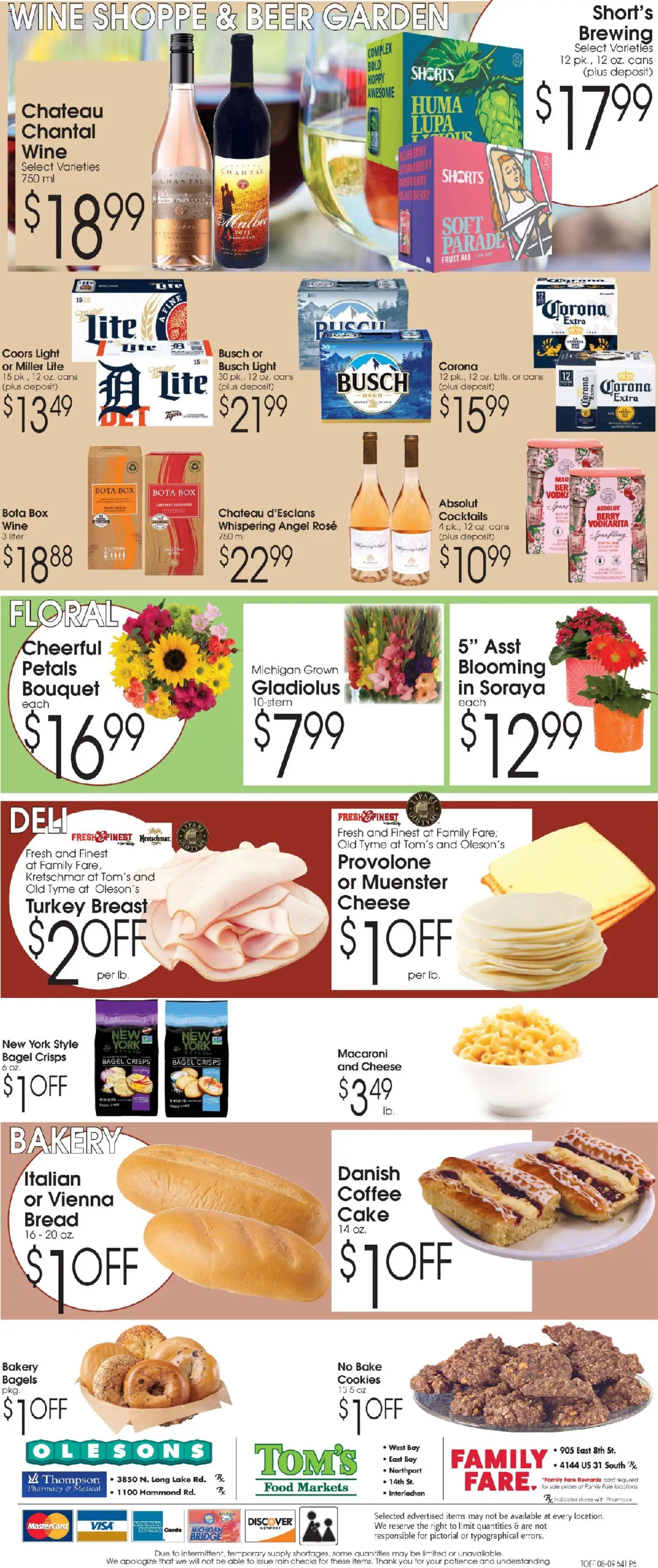 Family Fare Ad - valid from 08/09/2026 | Page: 6 | Products: Turkey, Turkey breast, Bread, Cookies