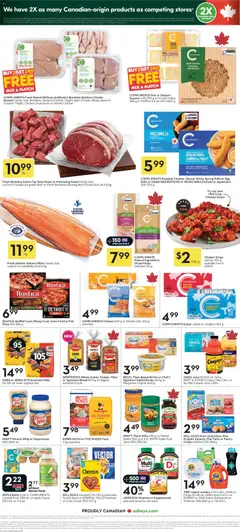 Preview of Sobeys weekly flyer / circulaire from shop Sobeys valid from Sep 10, 2026 | Page: 4 | Products: Toast, Pastry, Pizza, Juice