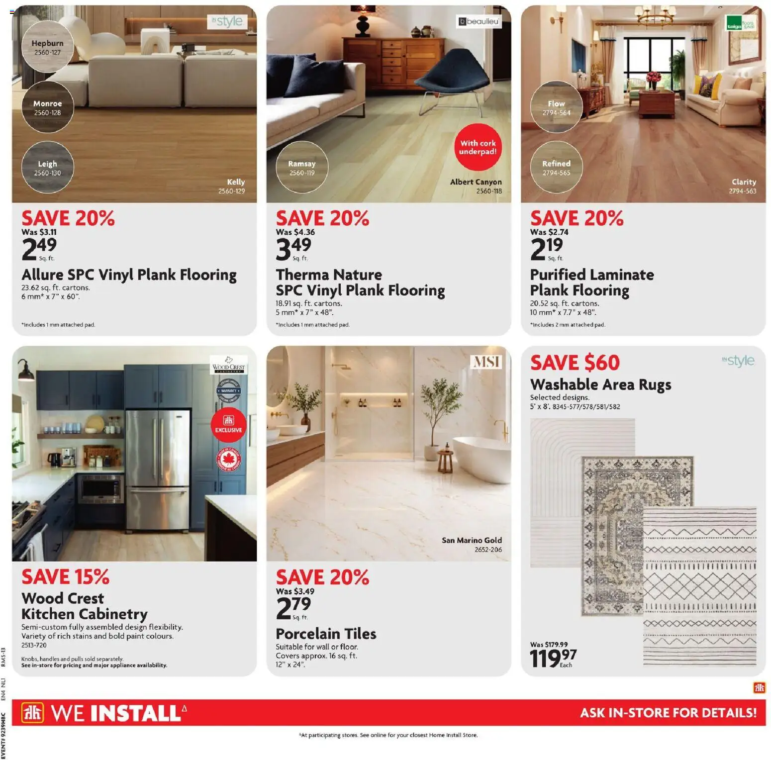 Home Hardware flyer valid from Sep 24, 2026 | Page: 19 | Products: Tiles