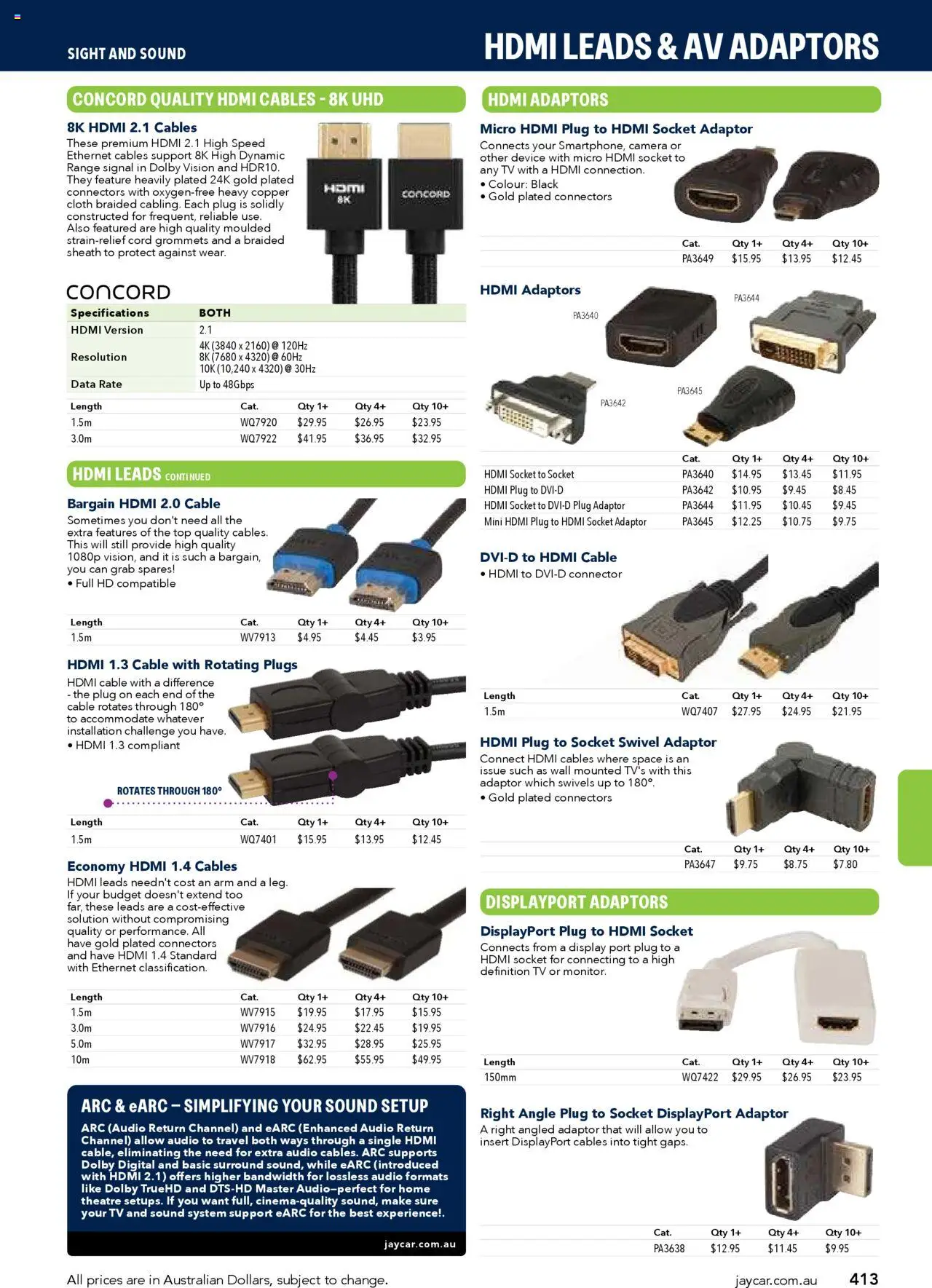 Jaycar catalogue - valid from 09/07/2025 | Page: 413 | Products: Device, Camera, Audio, Connector