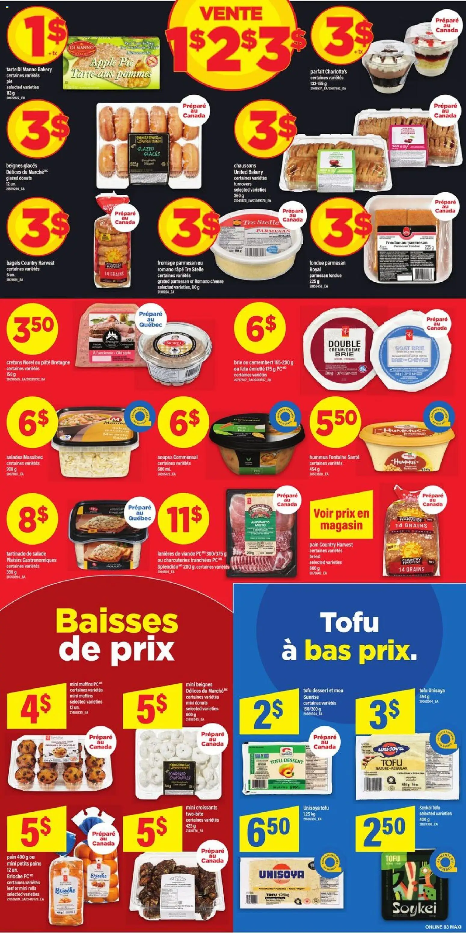 Maxi flyer valid from 09.04.2026 | Page: 6 | Products: PC, Bakery, Cheese, Bread