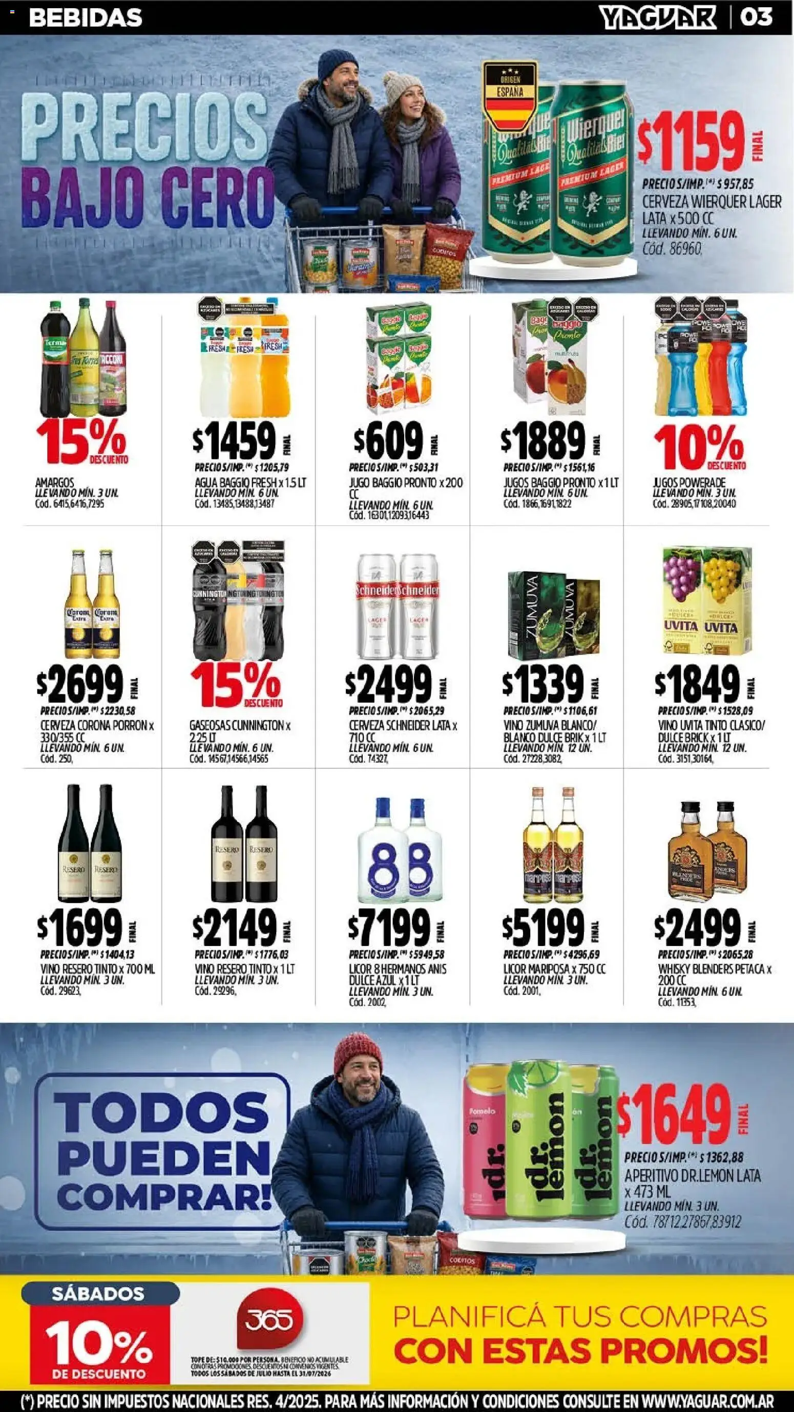 Yaguar - Oferta Semanal Trelew │ válido desde el 20/07/2026 | Página: 4 | Productos: Whisky, Pomelo, Vino, Cerveza