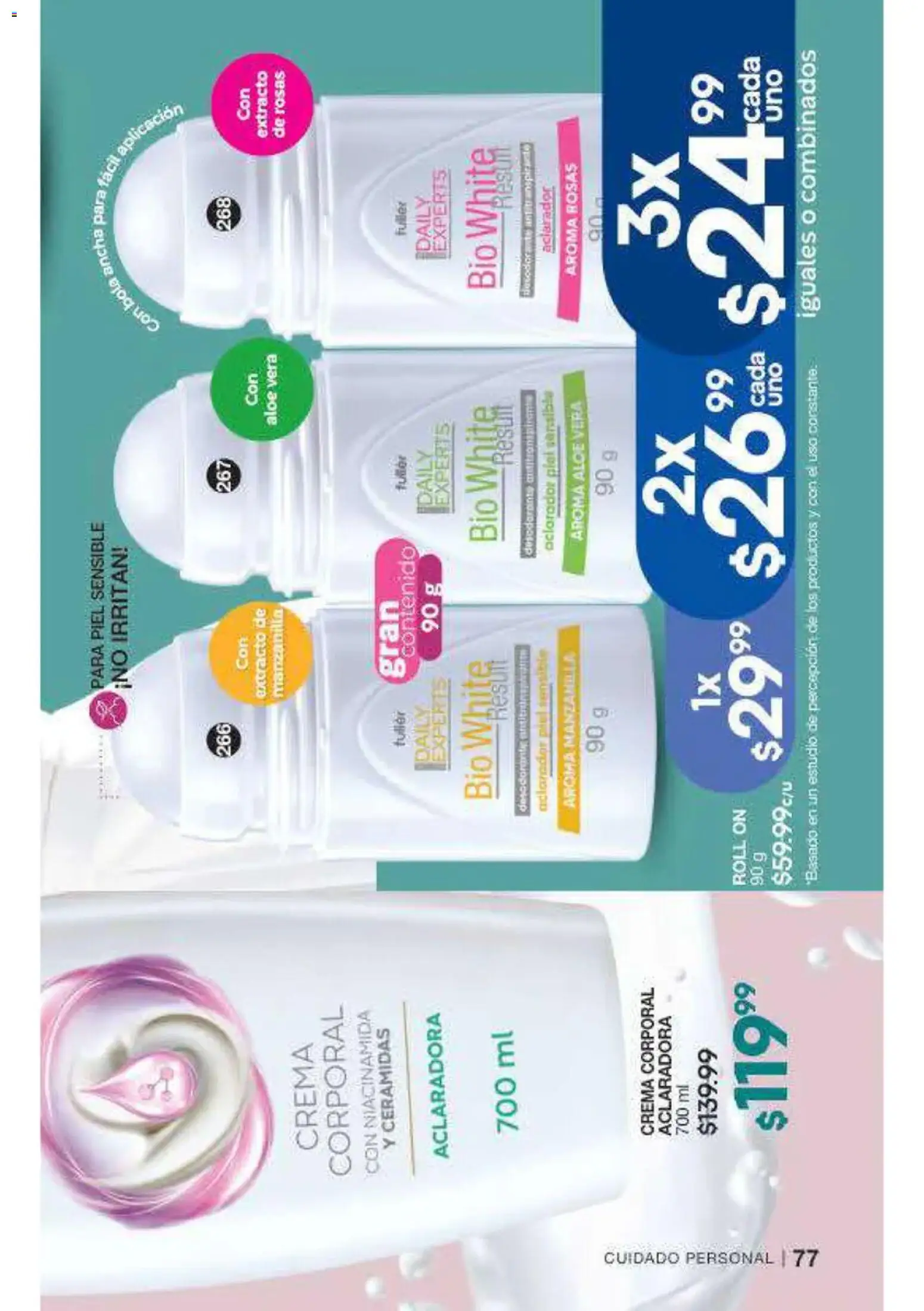 Nuevas ofertas de Fuller válidas en toda la República Mexicana desde el 16/09/2026. ¡Encuentra las mejores ofertas en Fuller campaña 12 2026! | Página: 78 | Productos: Desodorante, Crema, Aloe Vera, Crema corporal