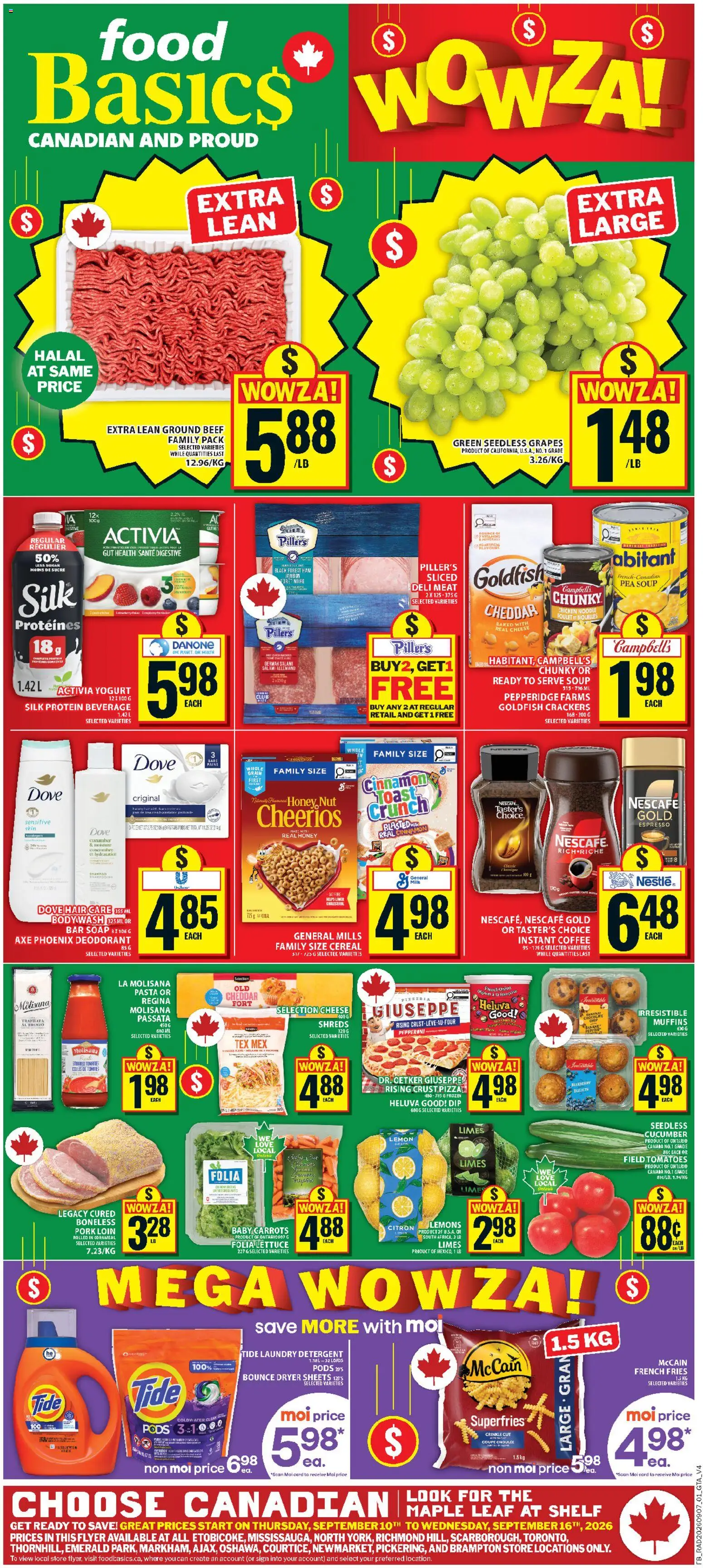 Food Basics flyer valid from Sep 10, 2026 | Page: 1