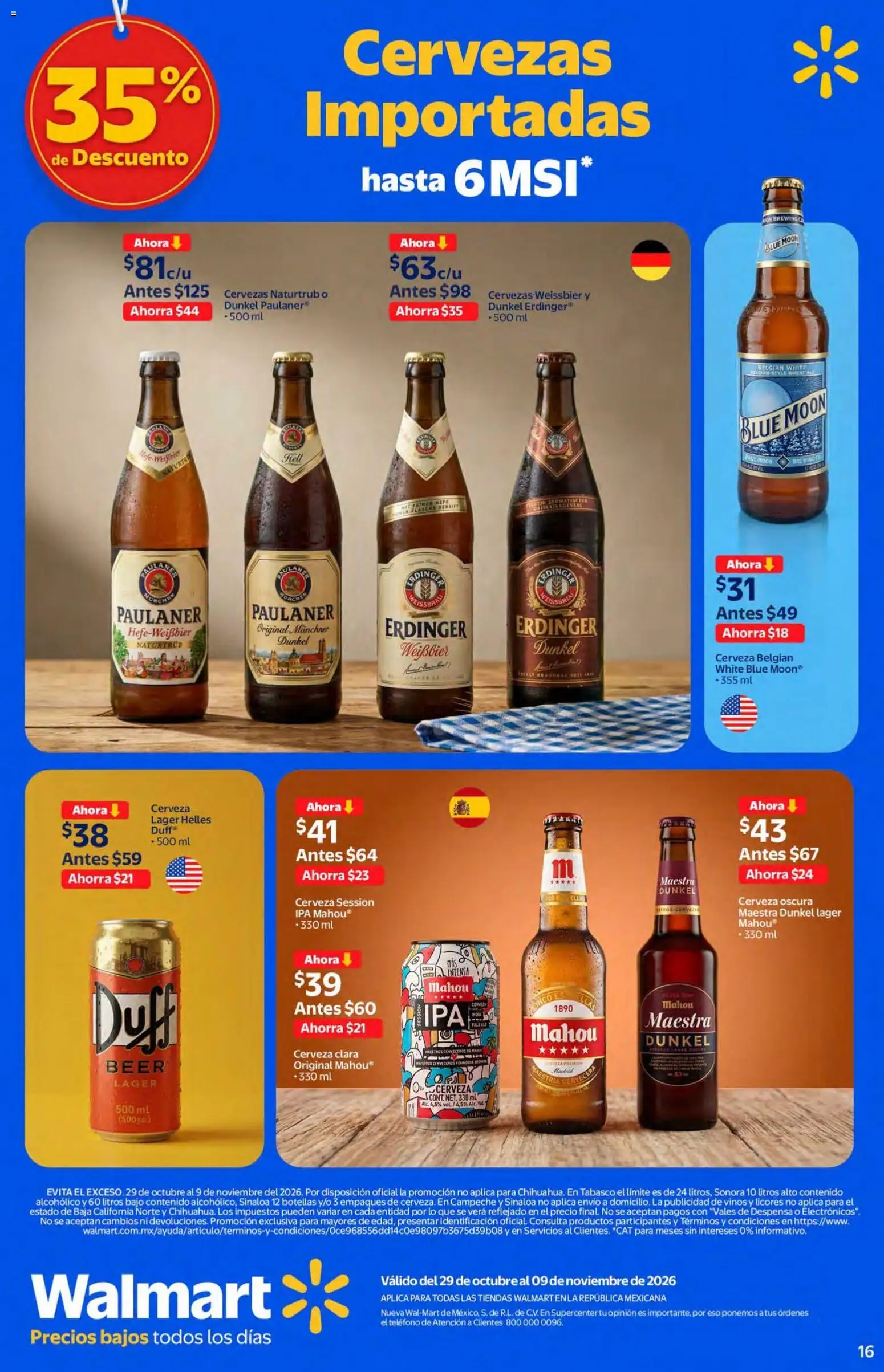 Nuevas ofertas de Walmart válidas en toda la República Mexicana desde el 29/10/2026. ¡Encuentra las mejores ofertas en Walmart folleto Vinos y Licores! | Página: 15