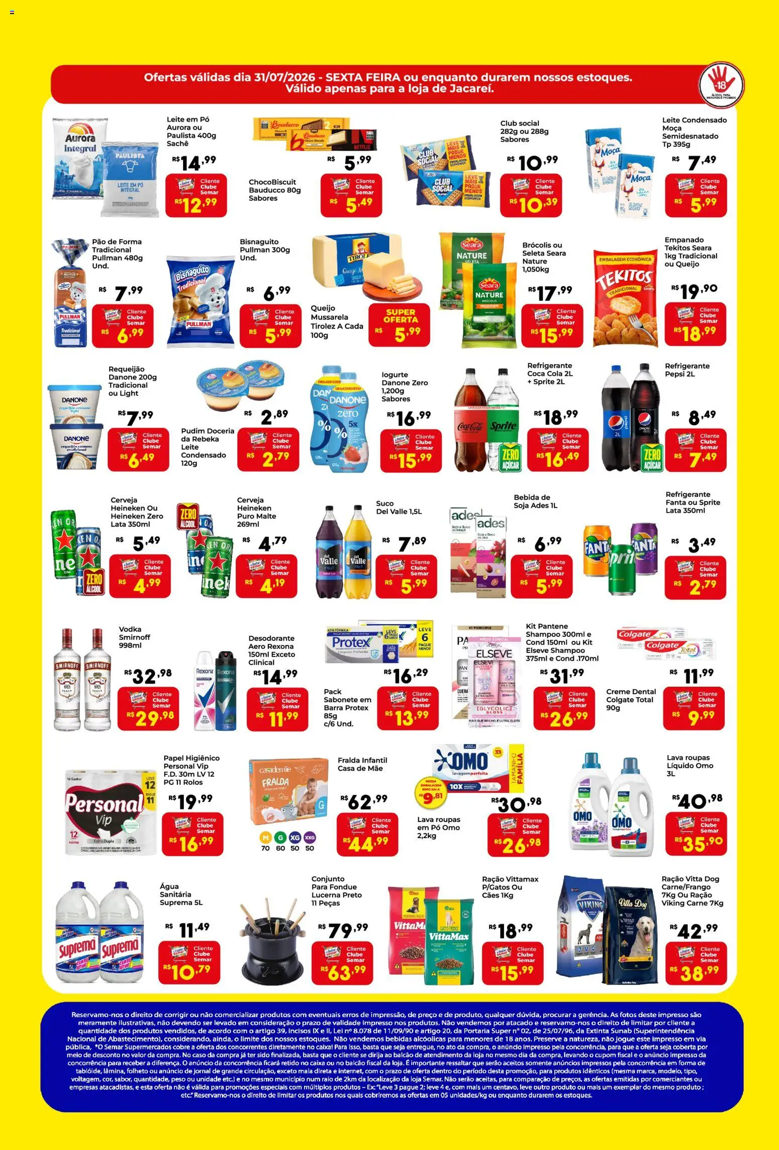 Semar Supermercado Folheto - válido de 31/07/2026 | Página: 2 | Produtos: Fanta, Suco, Sabonete, Papel higiênico
