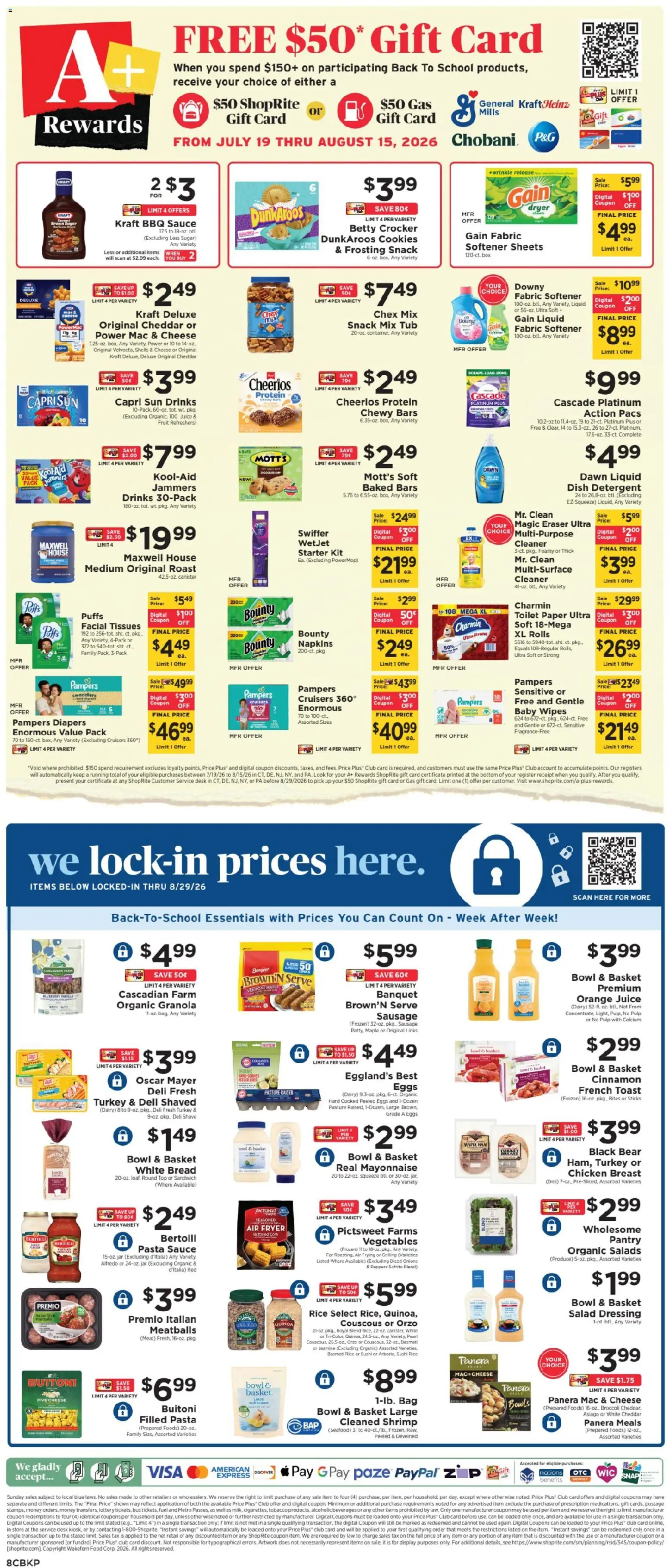 ShopRite Weekly Ad - valid from 07/19/2026 | Page: 9 | Products: Broccoli, Box, Eraser, Tissues