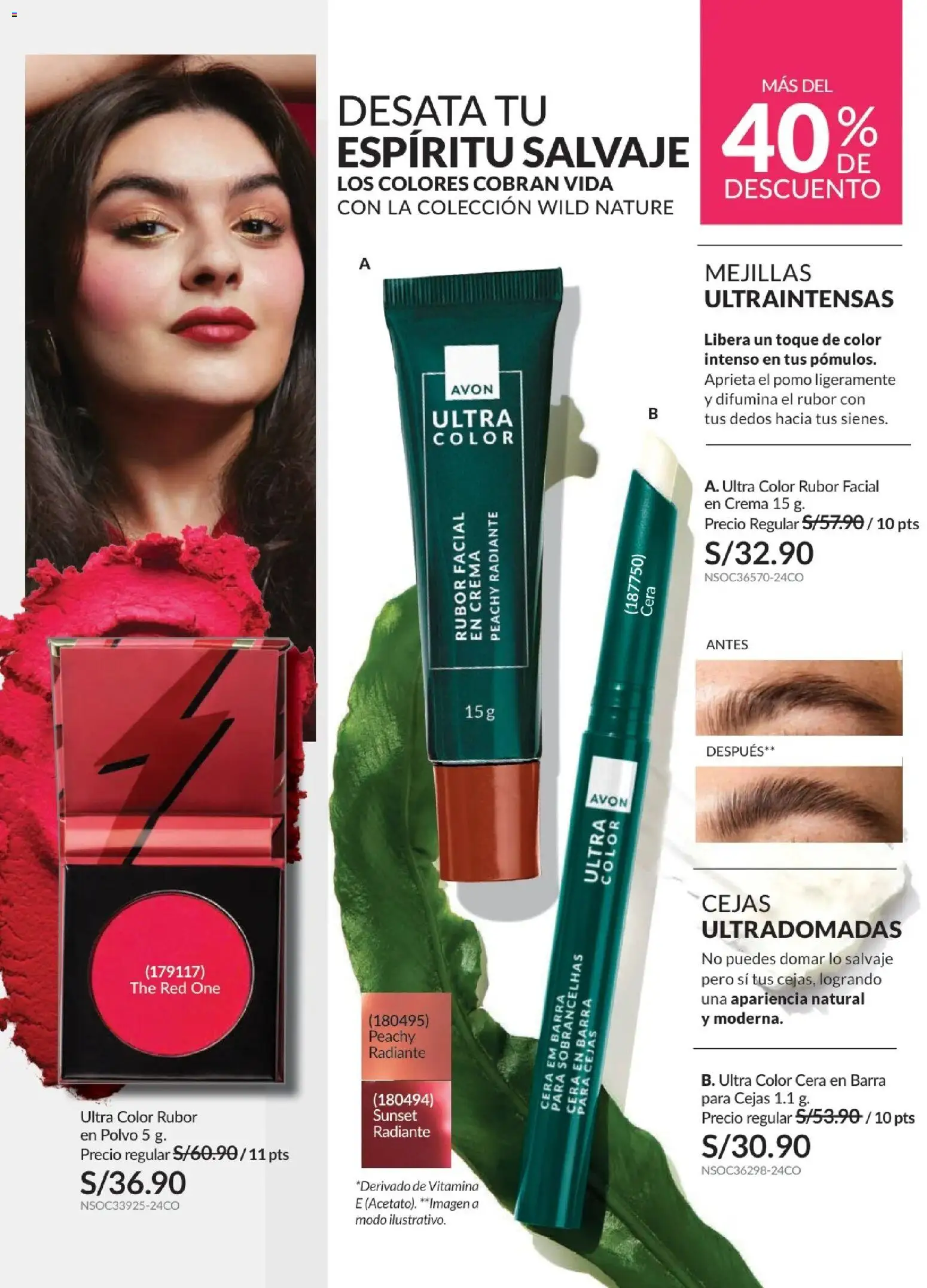 Catálogo Avon válido desde 06.05.2026 | Página: 42 | Productos: Crema, Polvo, Rubor