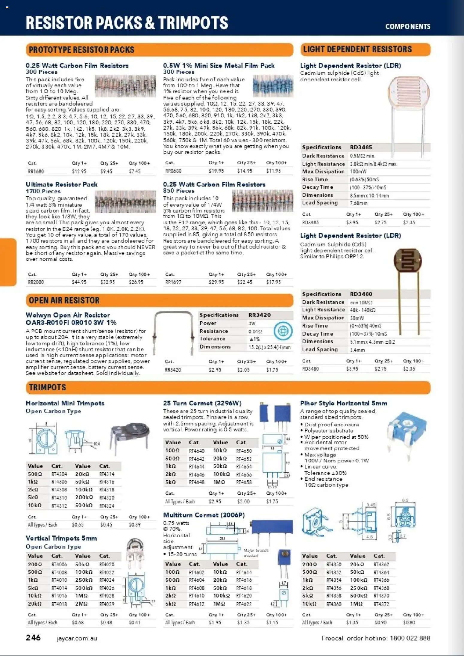 Jaycar catalogue - valid from 31/08/2026 | Page: 244 | Products: Battery, Light, Substrate, Amplifier