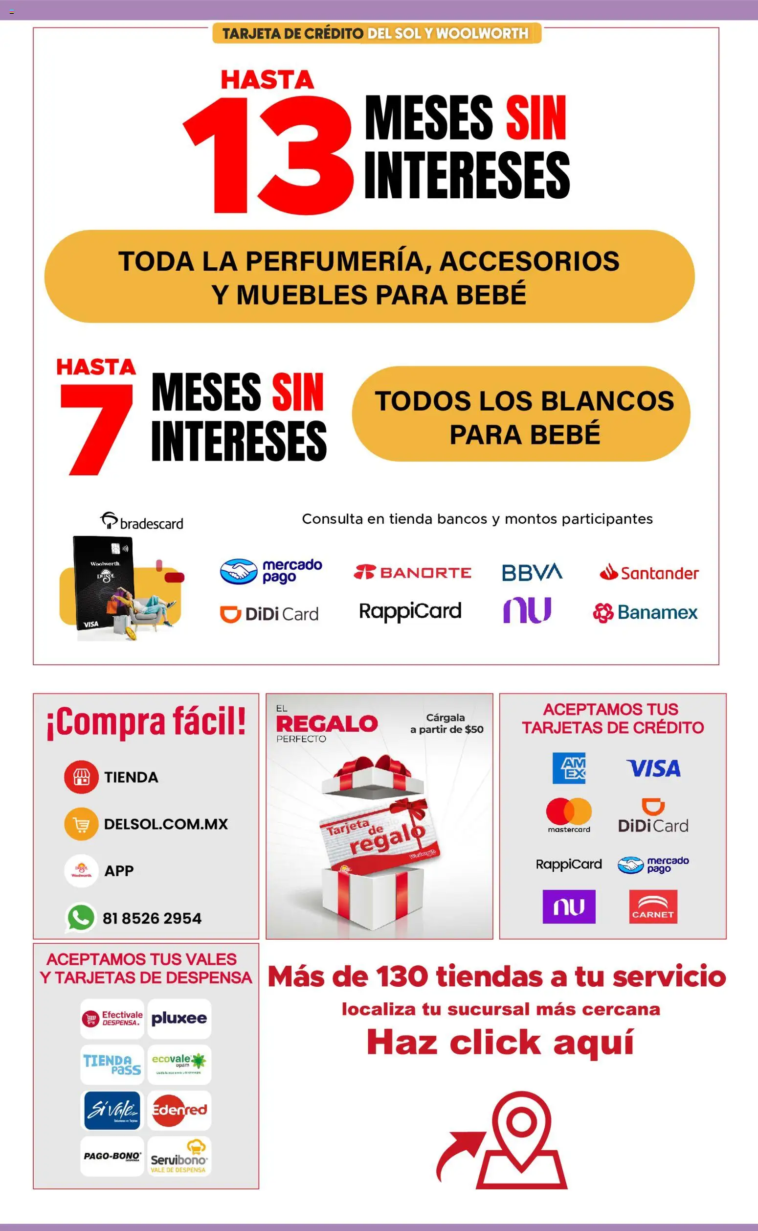 Nuevas ofertas de Del Sol y Woolworth válidas en toda la República Mexicana desde el 29/09/2026. ¡Encuentra las mejores ofertas en Del Sol y Woolworth catálogo! | Página: 8 | Productos: Despensa