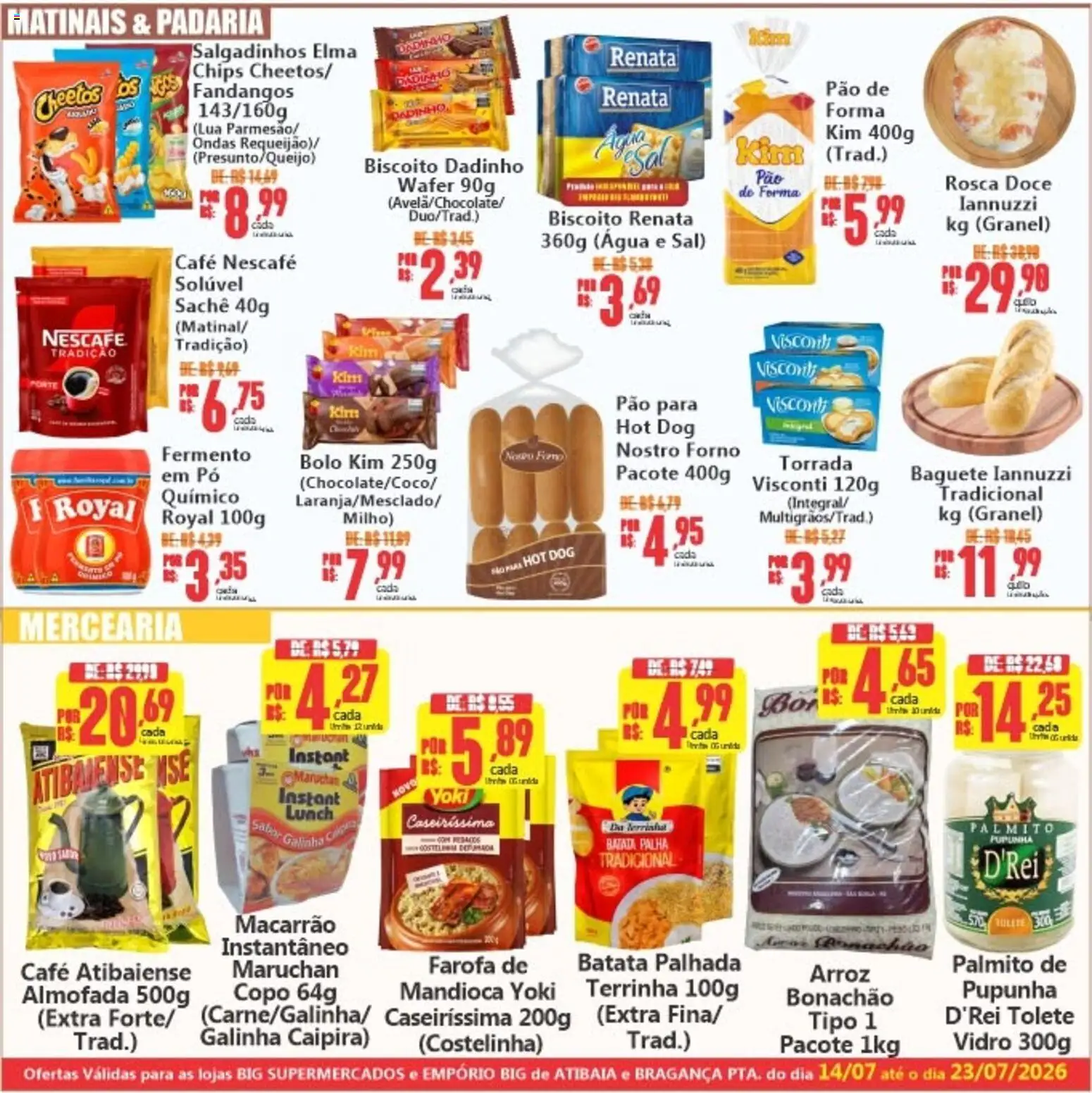 Big Supermercados Folheto - válido de 14/07/2026 | Página: 5 | Produtos: Pó, Almofada, Arroz, Batata