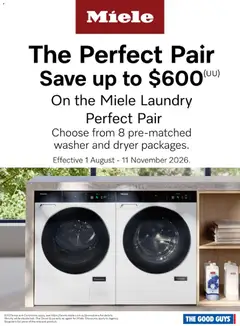 Preview of The Good Guys The Perfect Pair - valid from 01/08/2026 | Page: 2 | Products: Laundry, Dryer, Washer