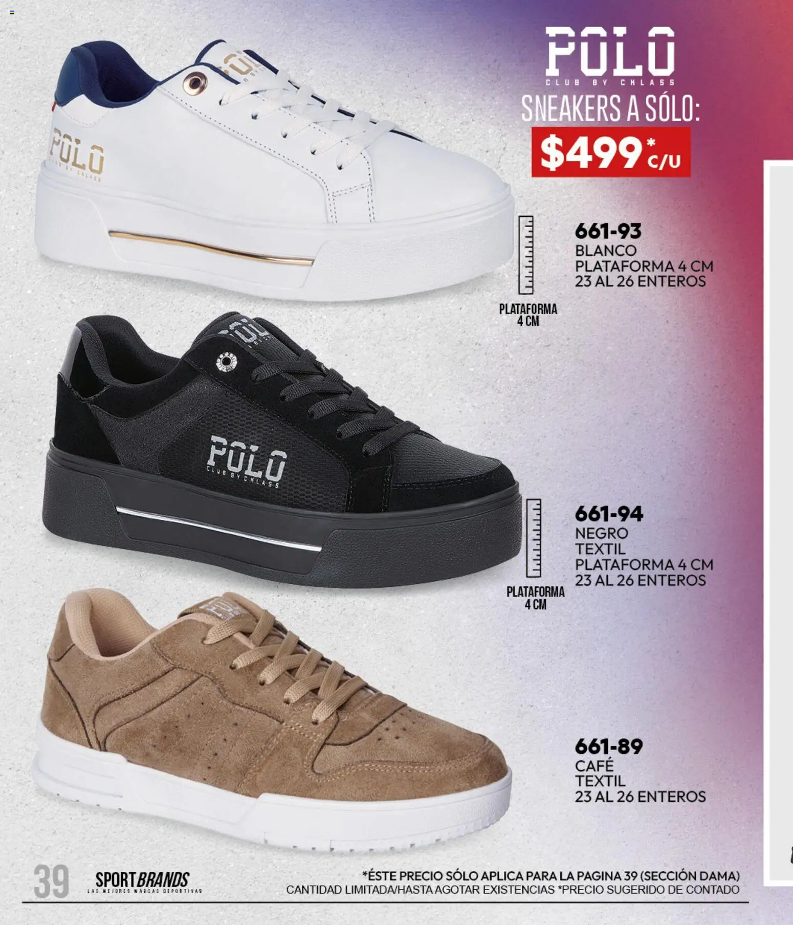 Nuevas ofertas de Cklass válidas en toda la República Mexicana desde el 11/09/2026. ¡Encuentra las mejores ofertas en Cklass catálogo Sportbrands Dama Invierno! | Página: 48 | Productos: Café