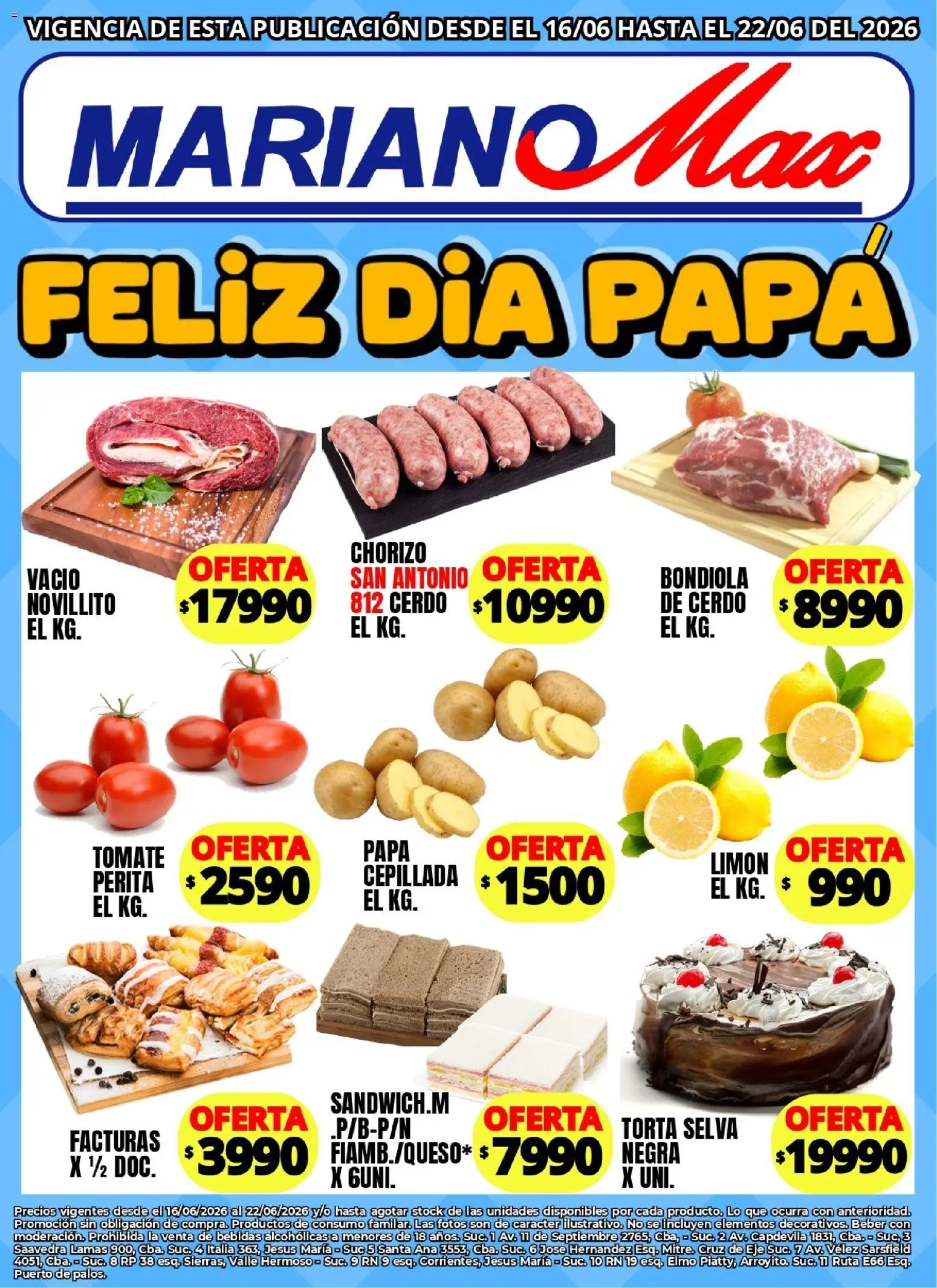 Mariano Max - Catálogo │ válido desde el 16.06.2026 | Página: 4 | Productos: Tomate, Limón, Torta, Cerdo