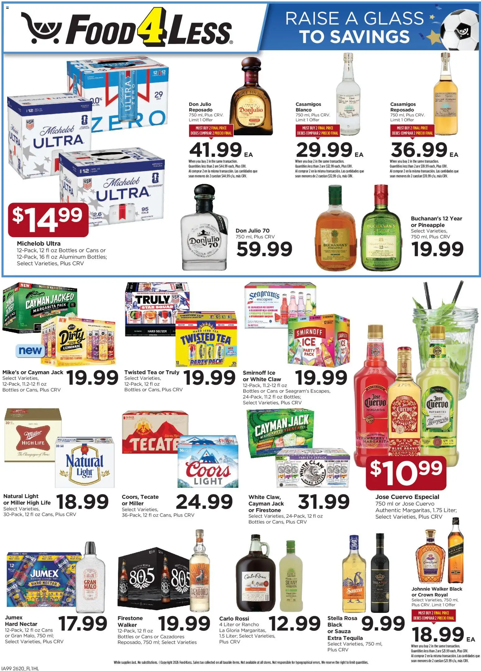 Food 4 Less Weekly Ad - valid from 17.06.2026 | Page: 10 | Products: Tea, Pineapple