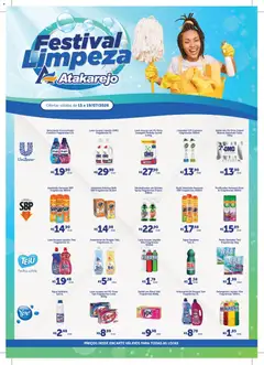 Atakarejo ofertas Festival Limpeza - Pré-Visualização do folheto da loja Atakarejo, válido de 13/07/2026 | Página: 1 | Produtos: Pó, Caixa, Roupas, Sabão em pó omo