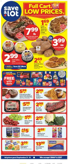 Preview of Save a Lot weekly ads valid from 09/09/2026 | Page: 1