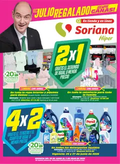 Vista previa de Soriana Julio Regalado Híper Nacional, nuevo folleto de la tienda, válido en México a partir del 26/06/2026