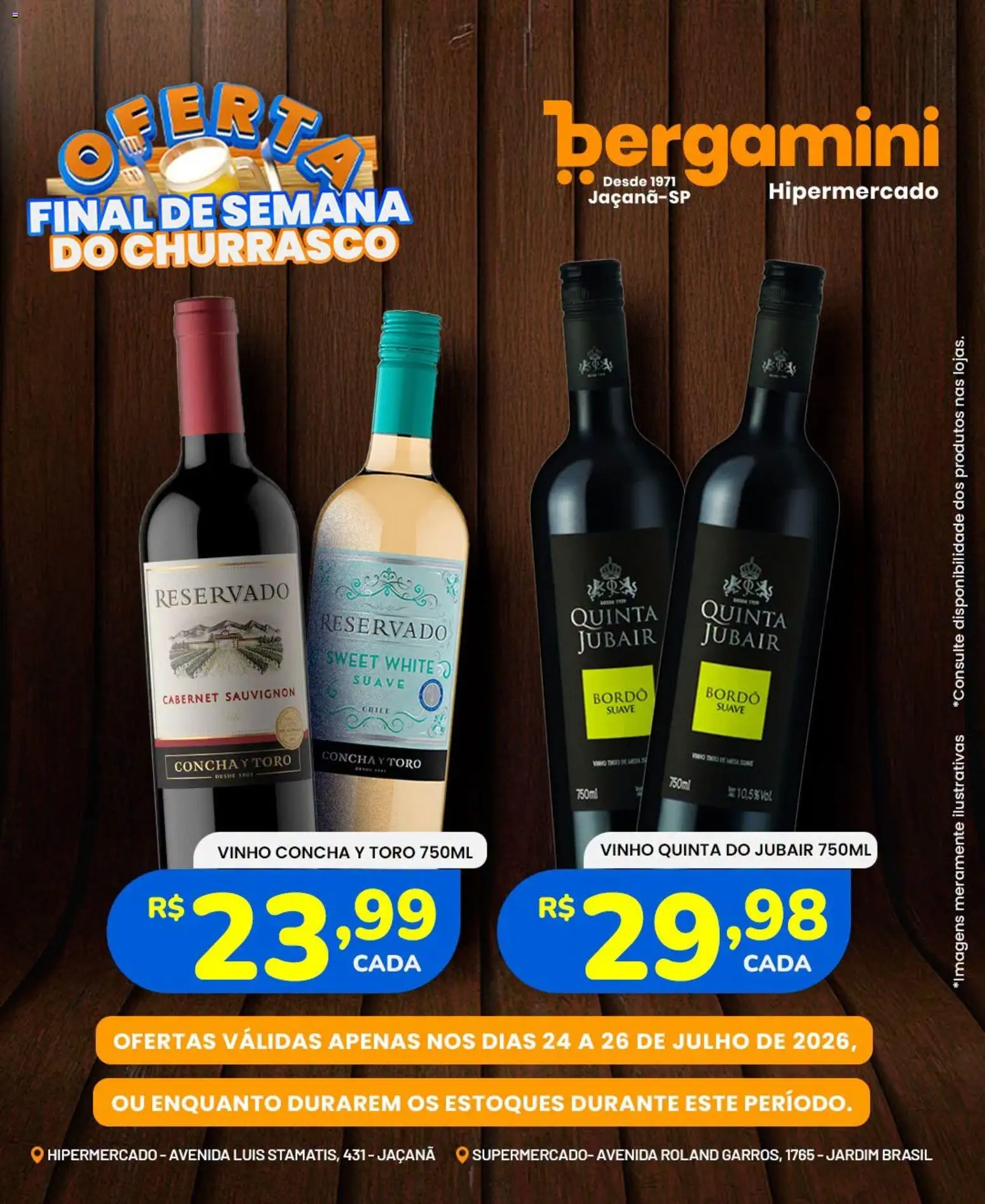 Supermercado Bergamini Folheto - válido de 24/07/2026 | Página: 11 | Produtos: Vinho