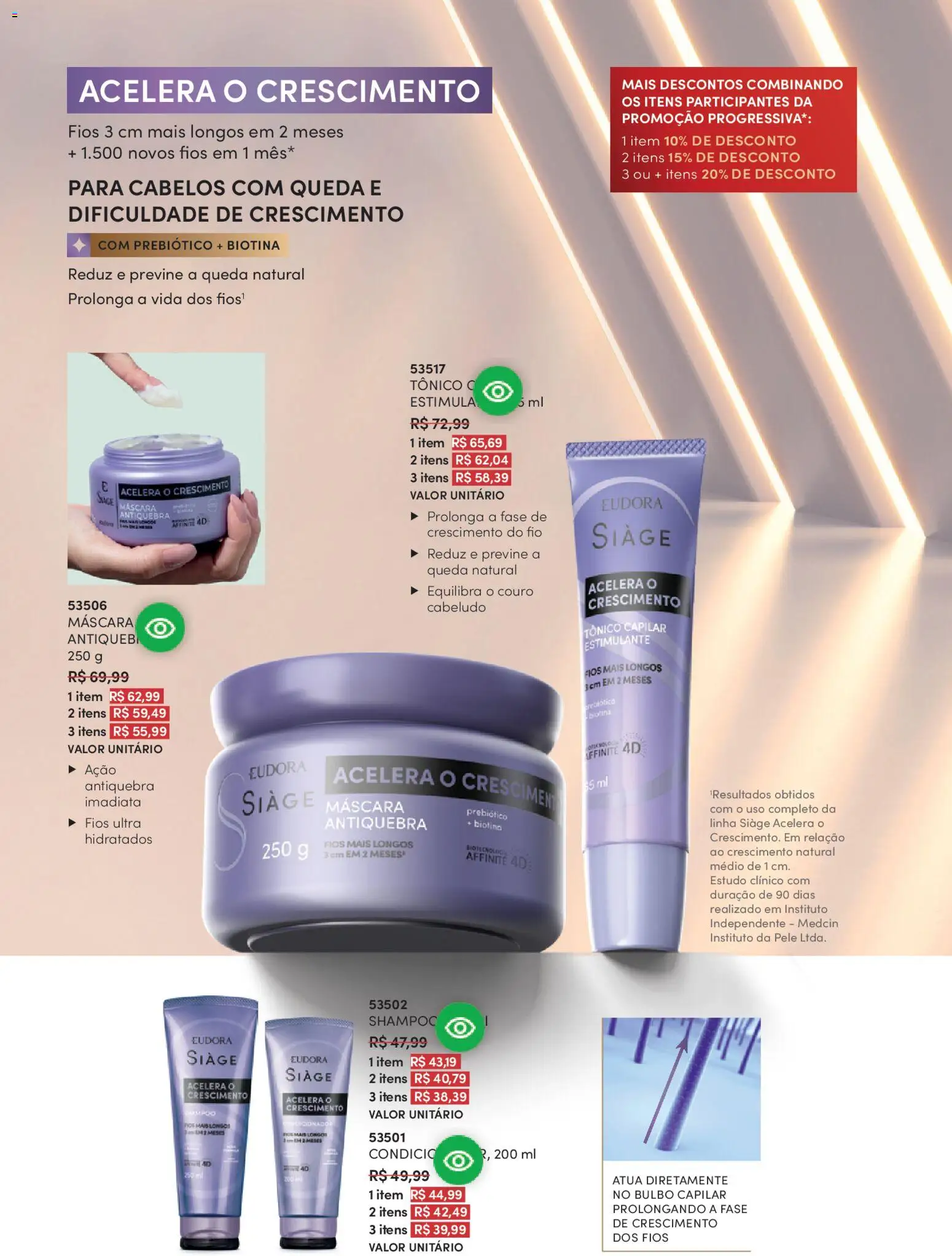 Eudora Folheto - válido de 01.04.2026 | Página: 82 | Produtos: Shampoo, Tônico, Condicionador