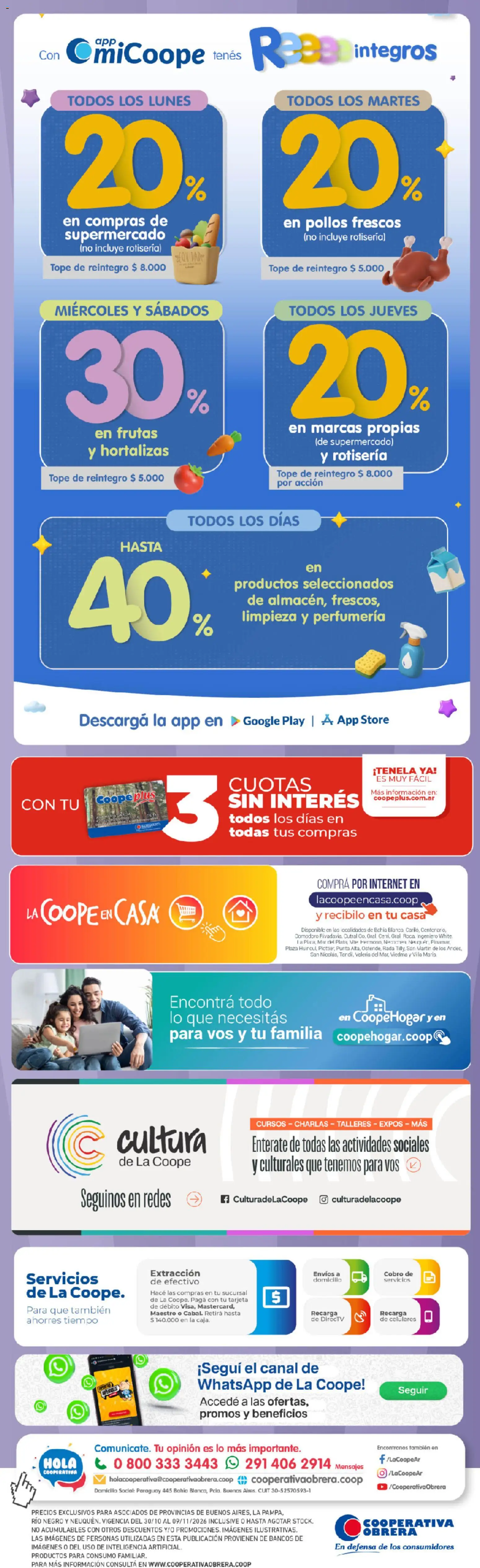 Revista de ofertas Cooperativa Obrera - Página 10 - Ofertas válidas hasta el 1 de noviembre de 2026