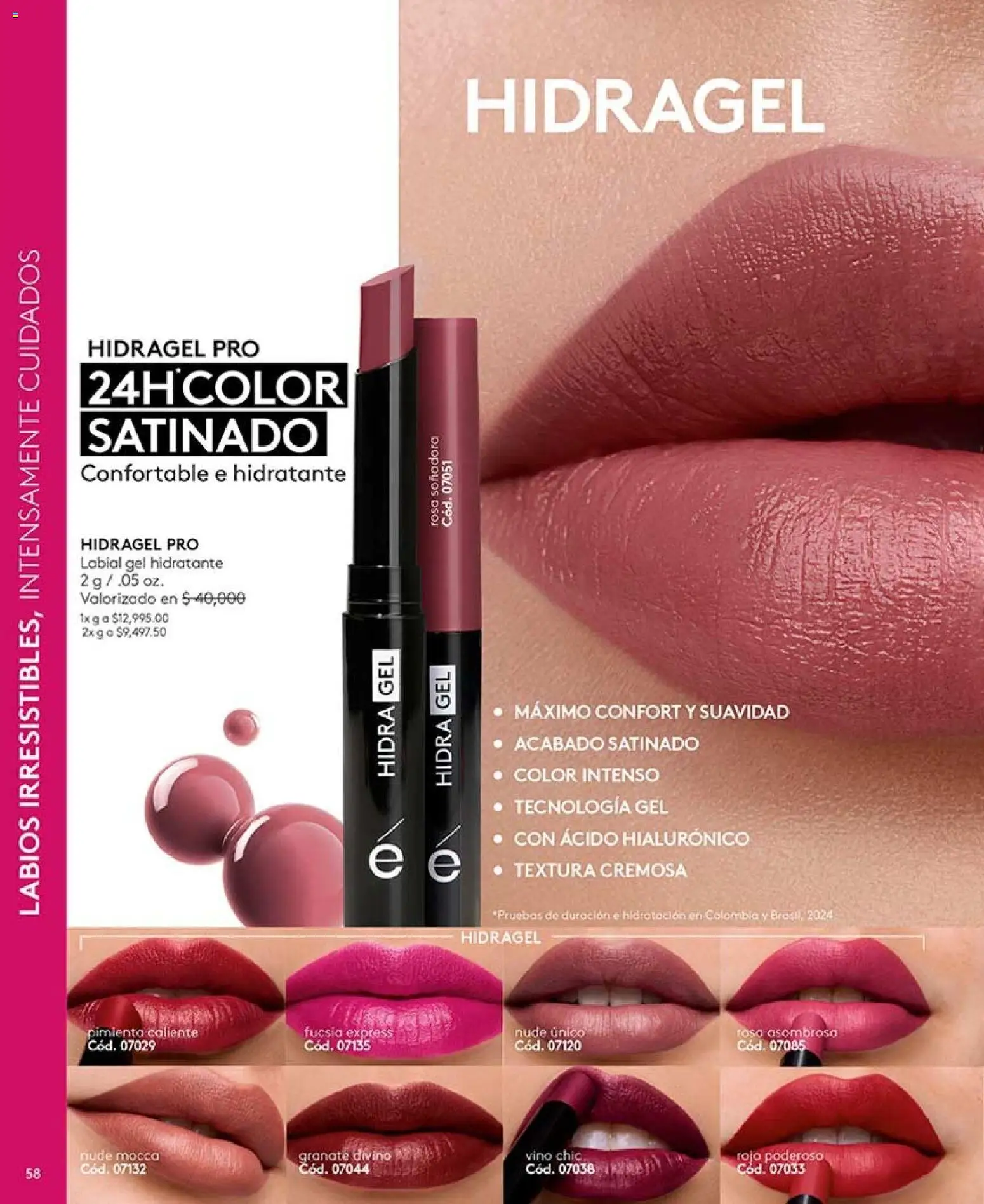 Ésika revista - valida desde el 07/08/2026 | Página: 58 | Productos: Pimienta, Vino