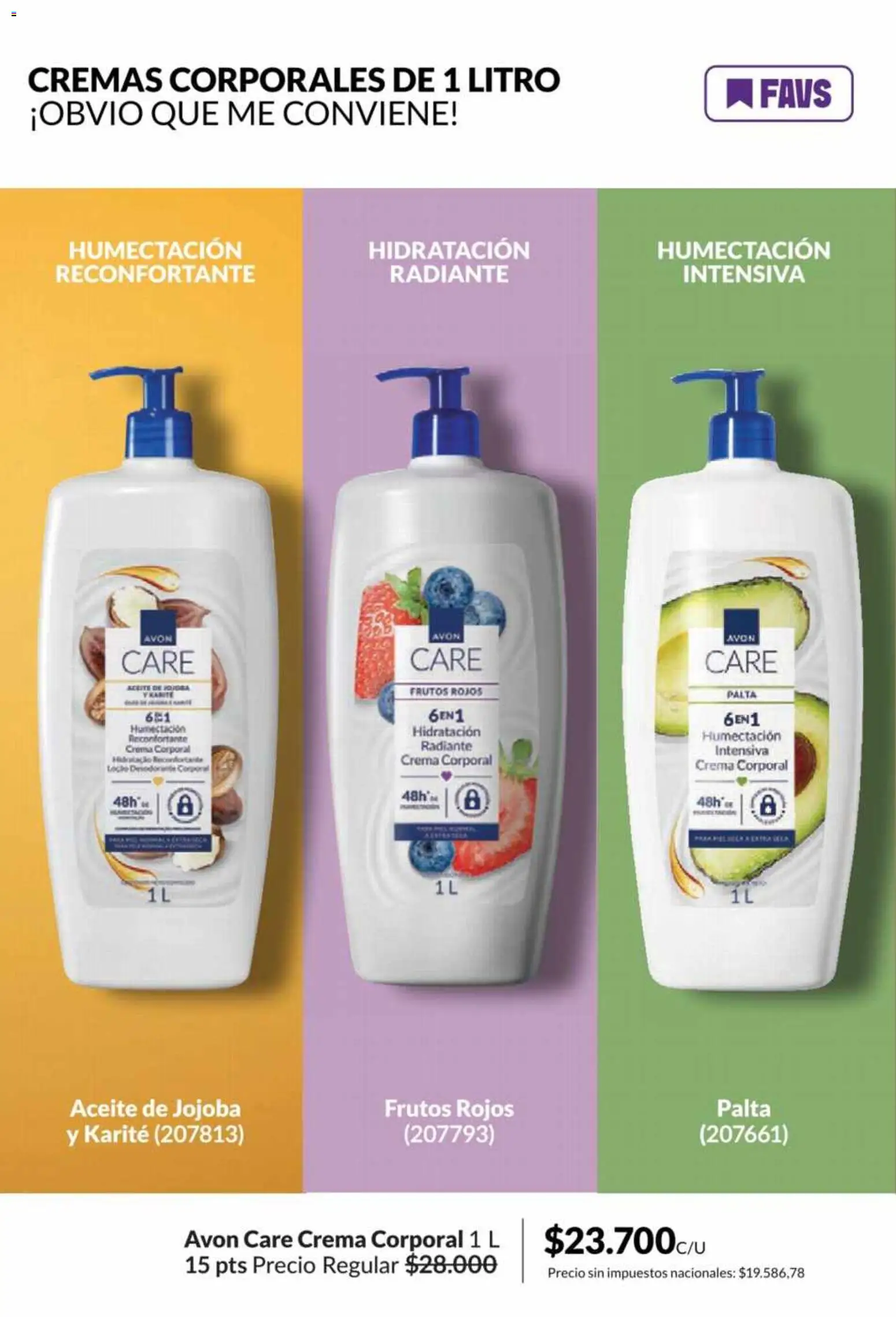 Catálogo AVON Campaña 5/2026 │ válido desde el 01.05.2026 | Página: 155 | Productos: Aceite, Palta, Radiante, Crema