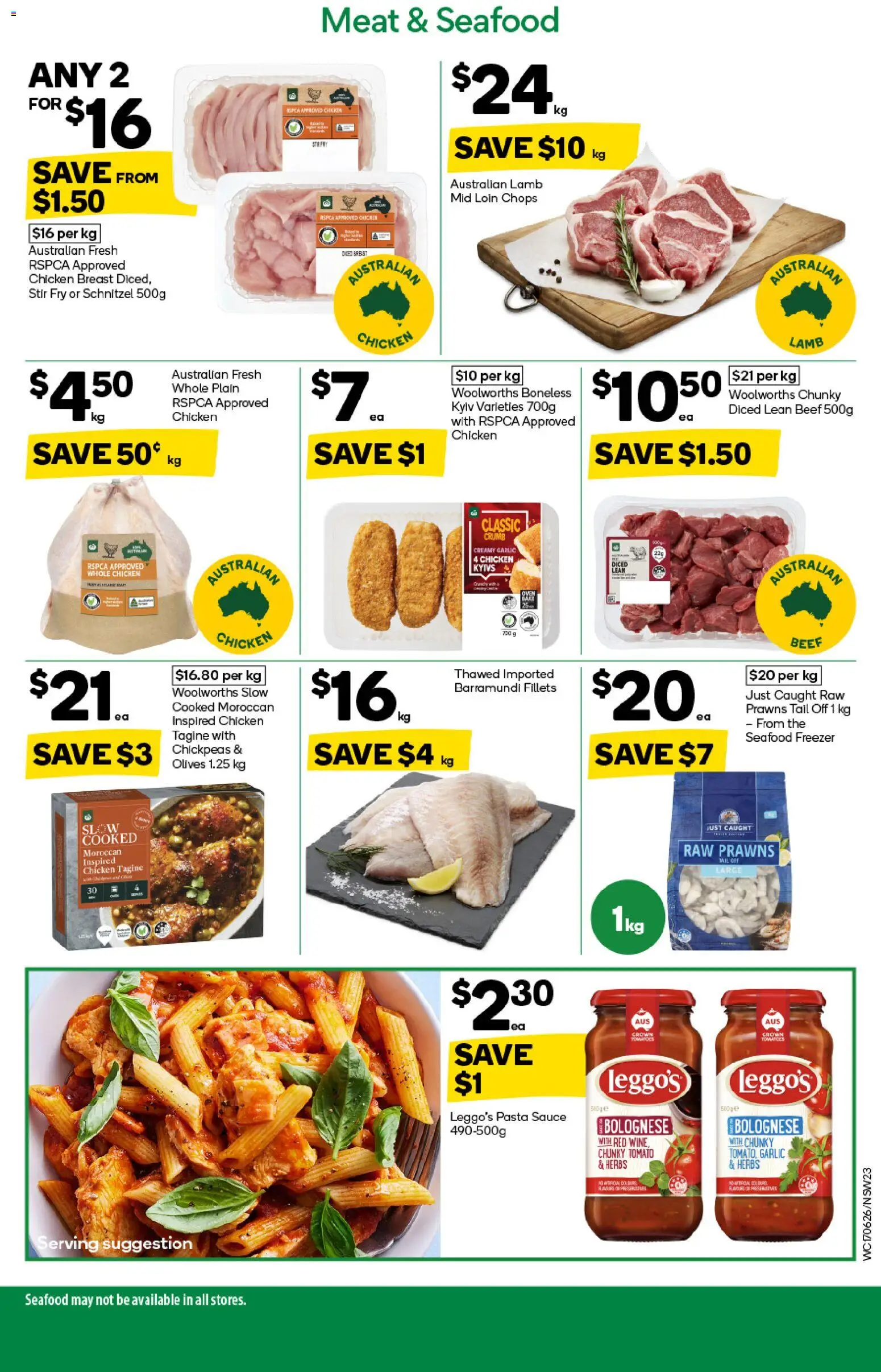 Woolworths catalogue - valid from 17.06.2026 | Page: 23 | Products: Chicken, Meat, Pasta, Sauce